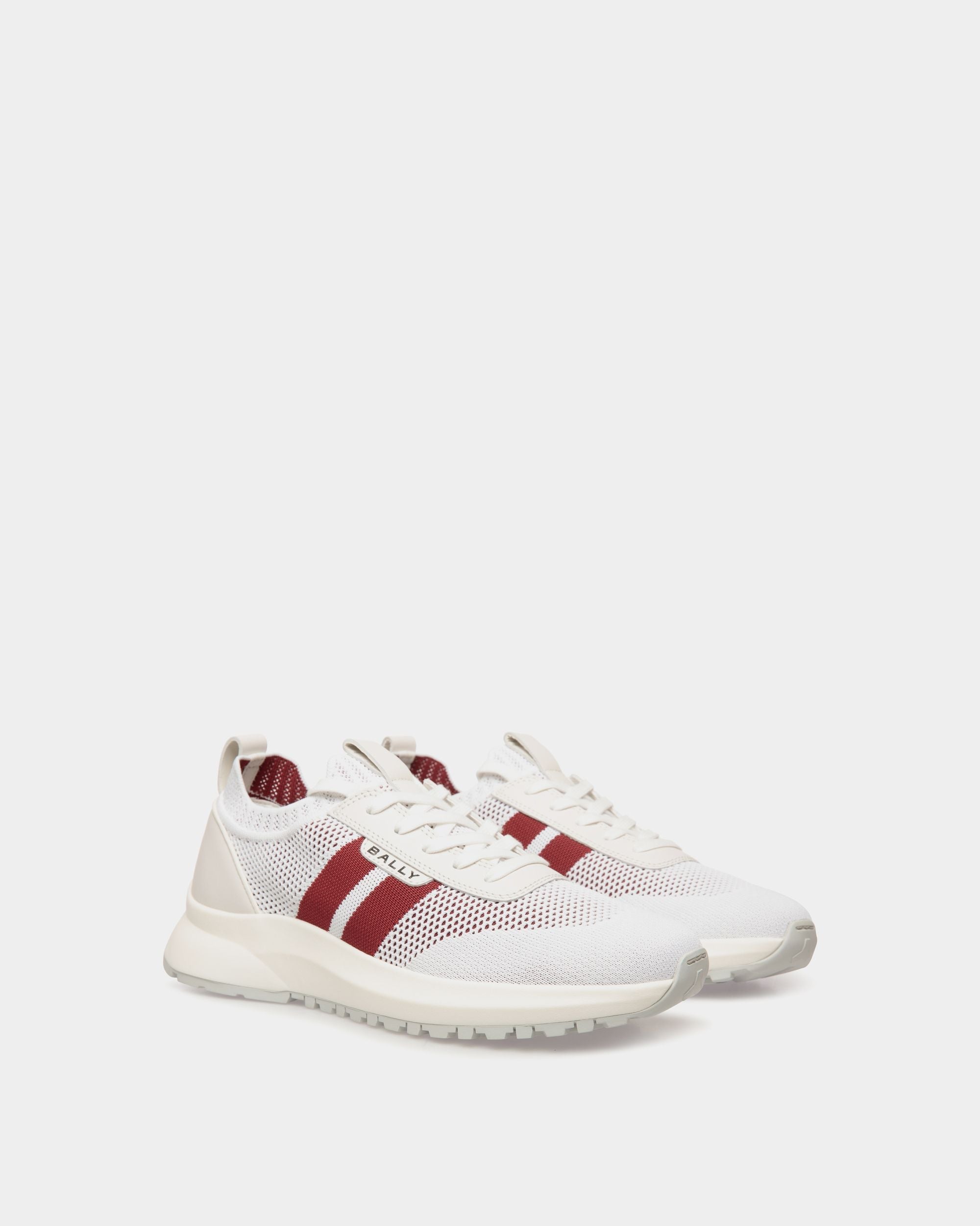 Bally Global - Sneaker Outline En Maille Blanche - Blanc