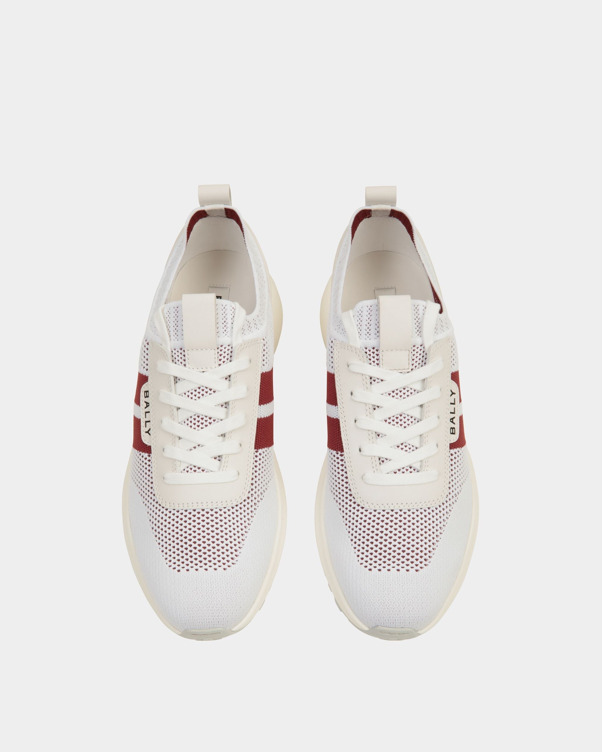 Bally Global - Sneaker Outline En Maille Blanche - Blanc