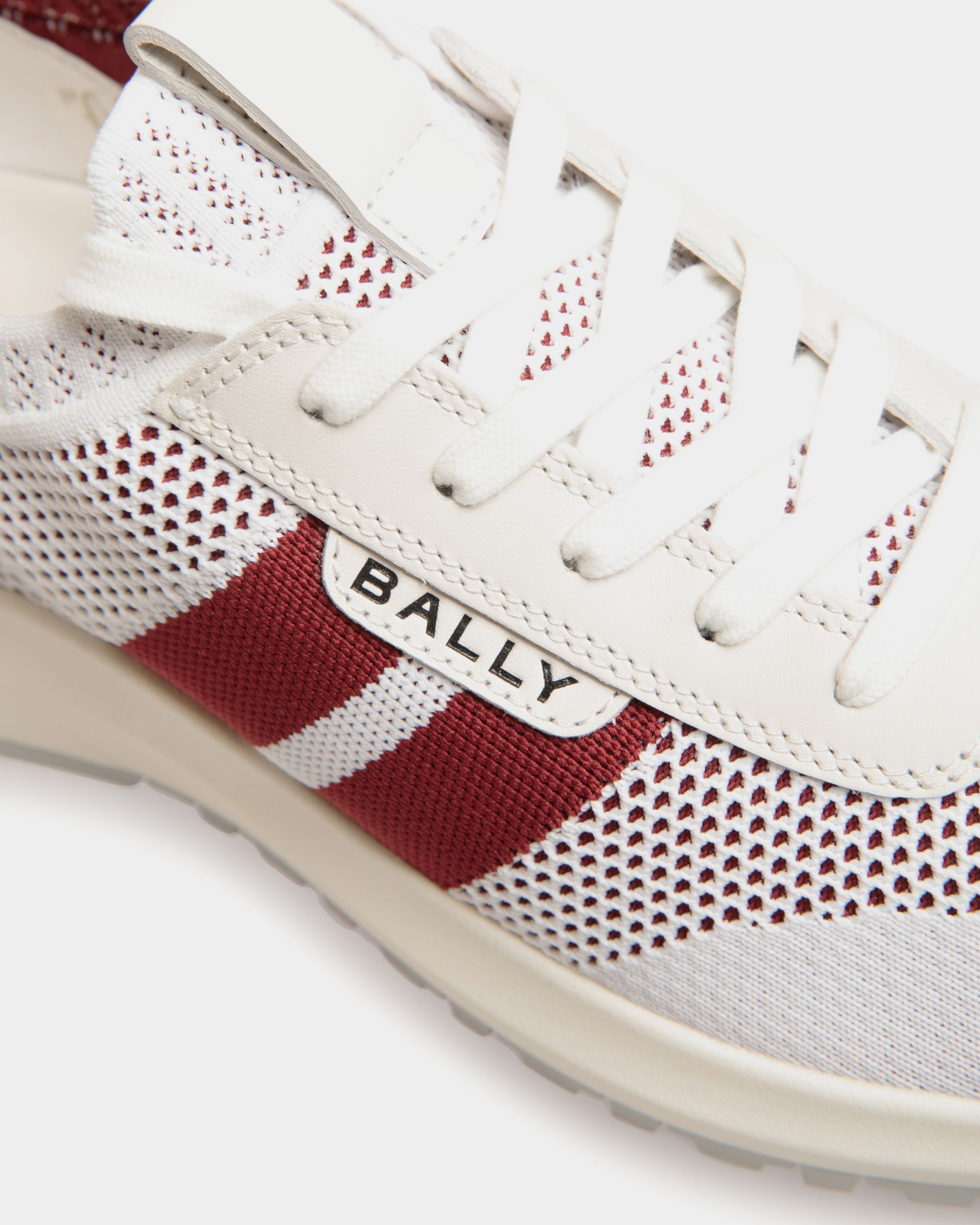Bally Global - Sneaker Outline En Maille Blanche - Blanc