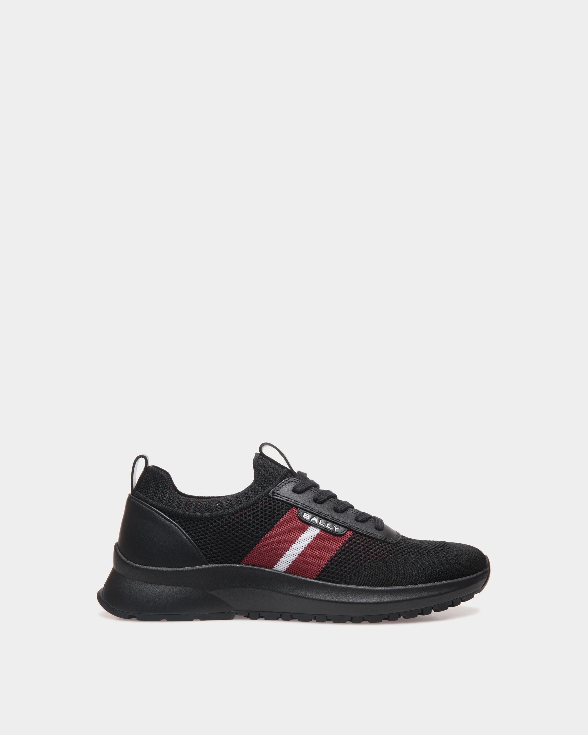Bally Global - Sneaker Outline En Maille Noire - Noir