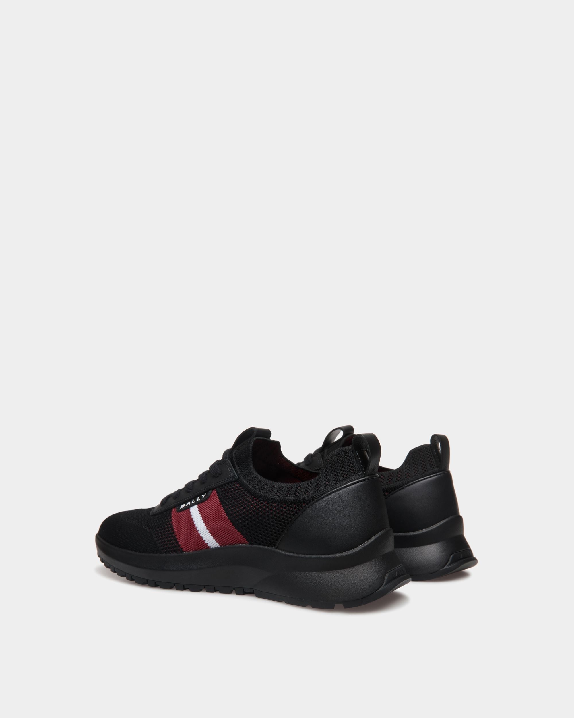 Bally Global - Sneaker Outline En Maille Noire - Noir