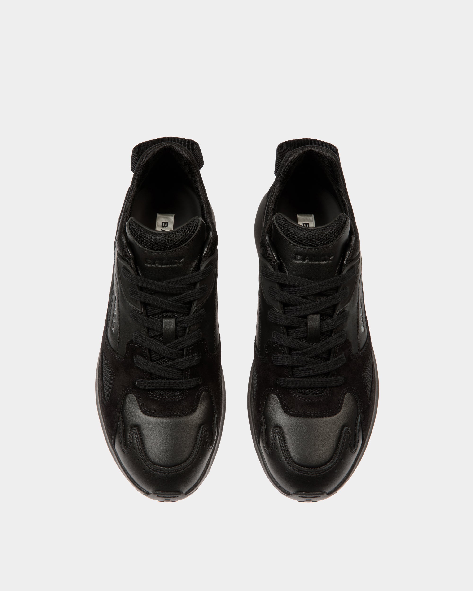 Bally Global - Outline Sneaker in Black Leather and Nylon - Black