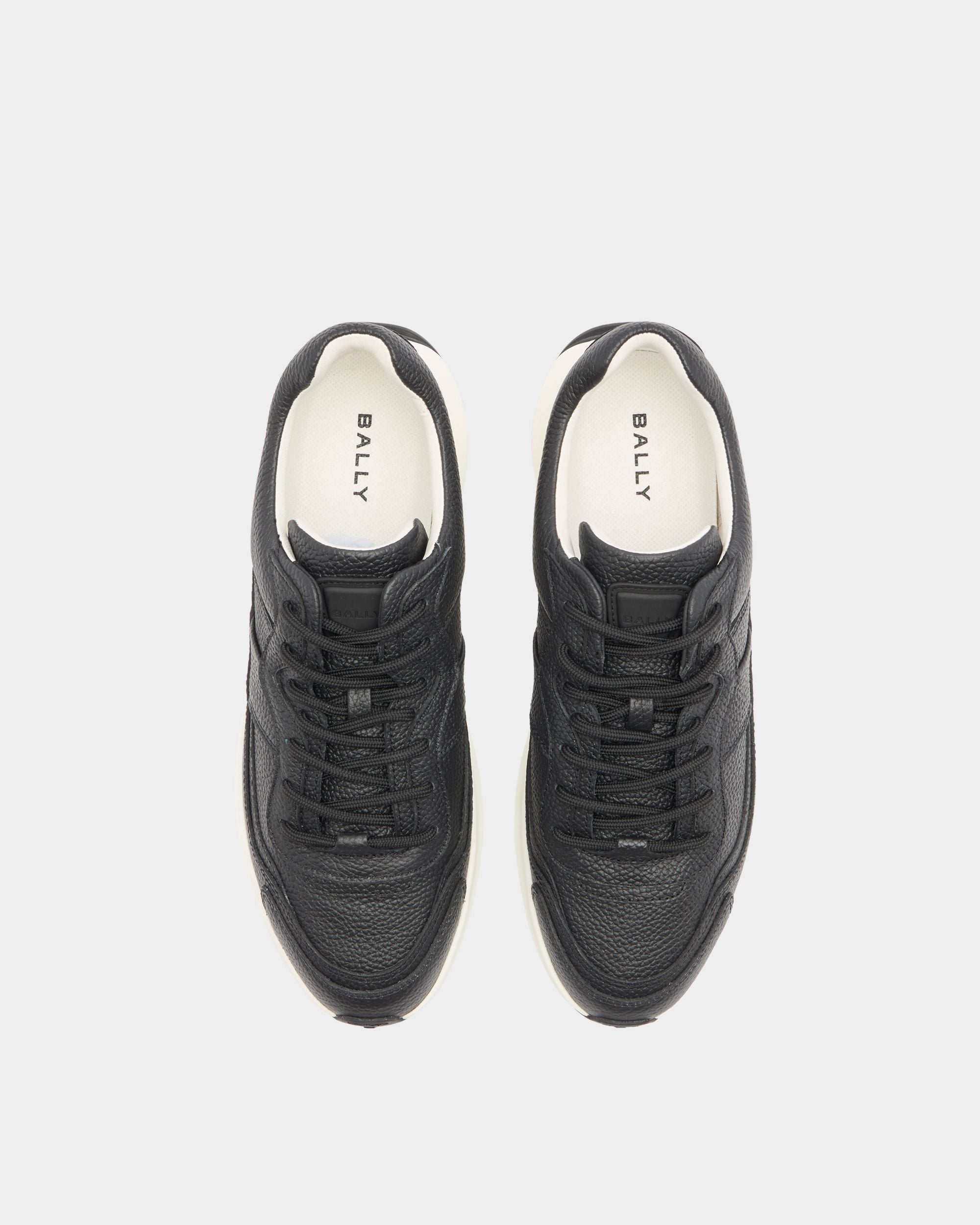Bally Global - Outline Sneaker in Black Grained Leather - Black