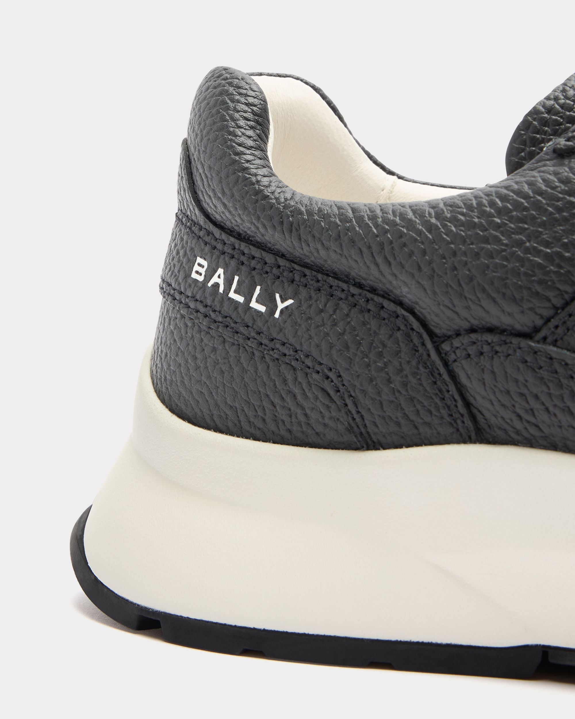 Bally Global - Outline Sneaker in Black Grained Leather - Black