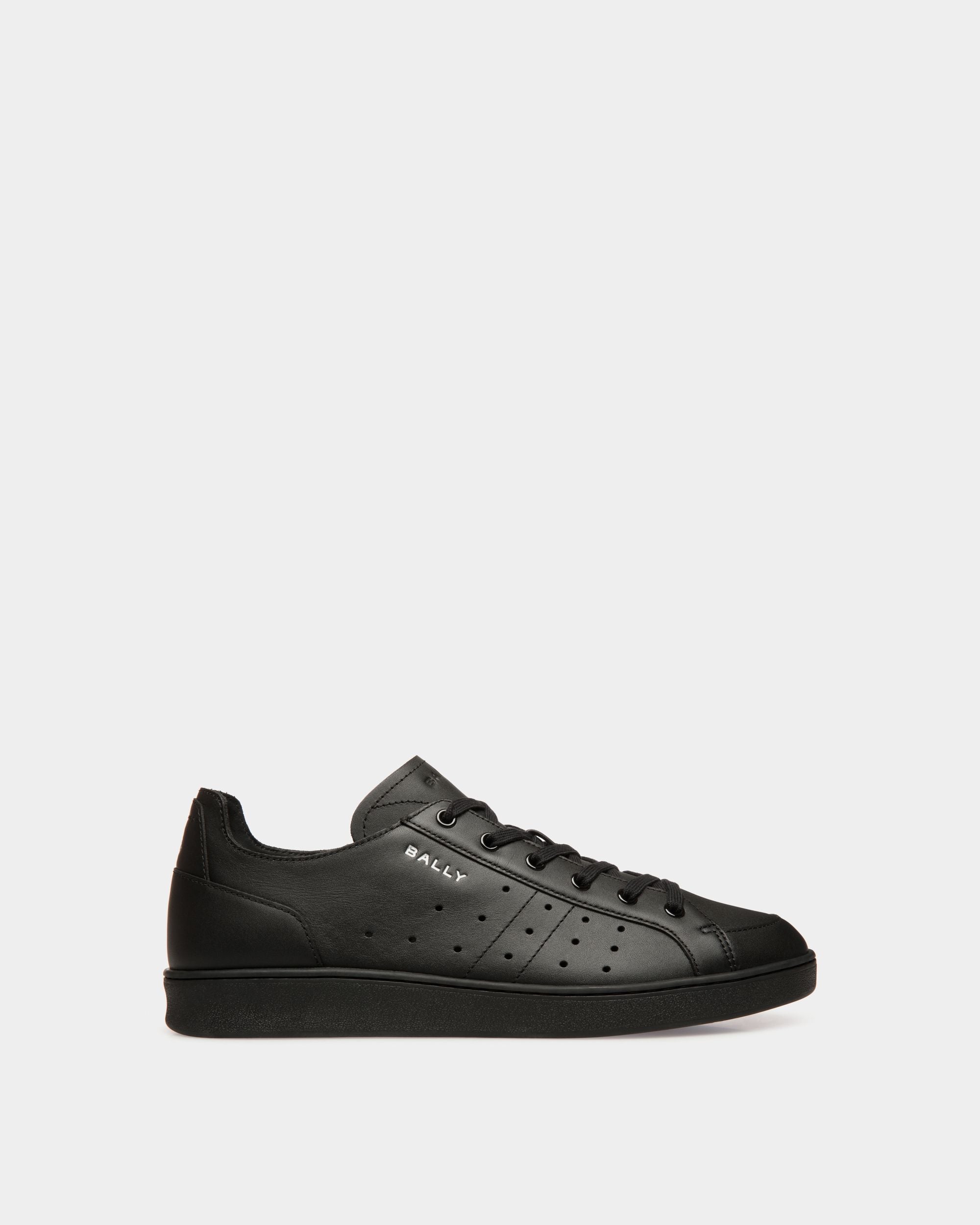 Bally Global - Tennis Sneaker in Black Leather - Black