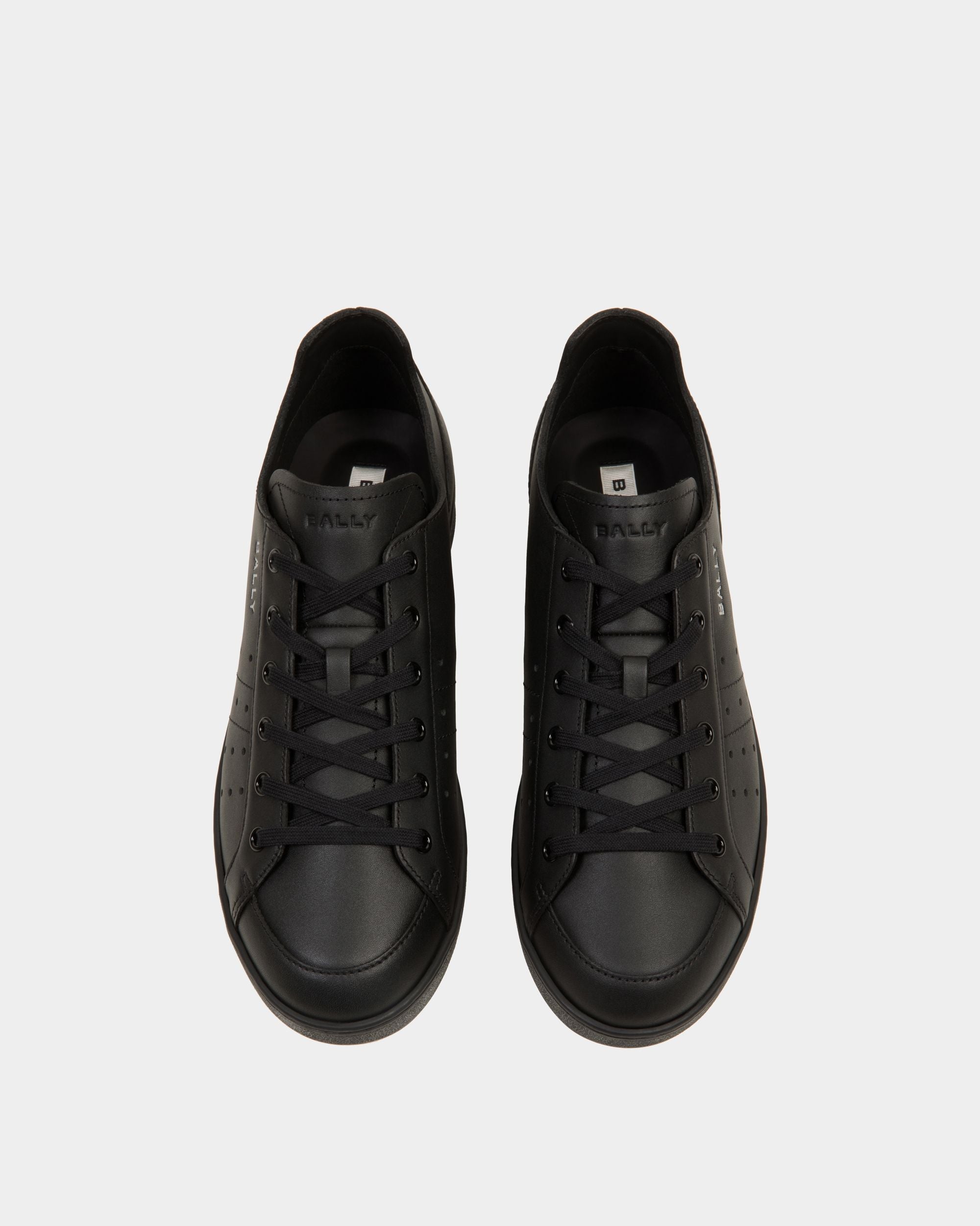 Bally Global - Tennis Sneaker in Black Leather - Black