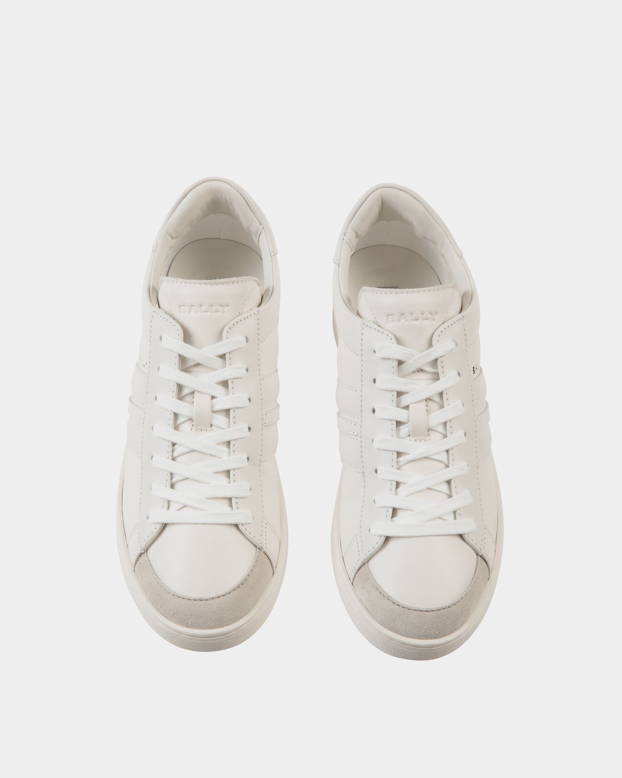 Bally Global - Tennis Sneaker In White Leather - White