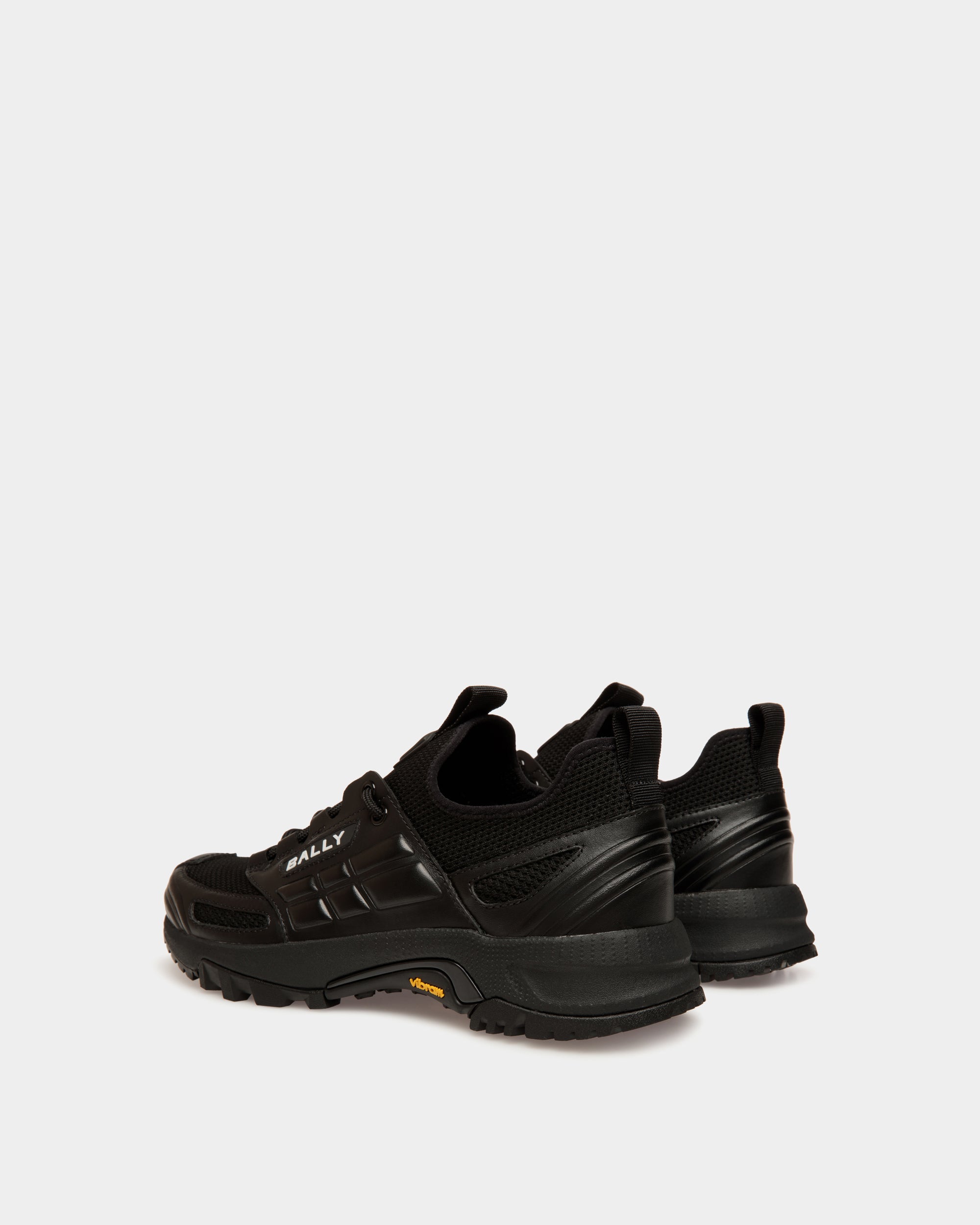Bally Global - Sneaker Faster En Maille Noire - Noir