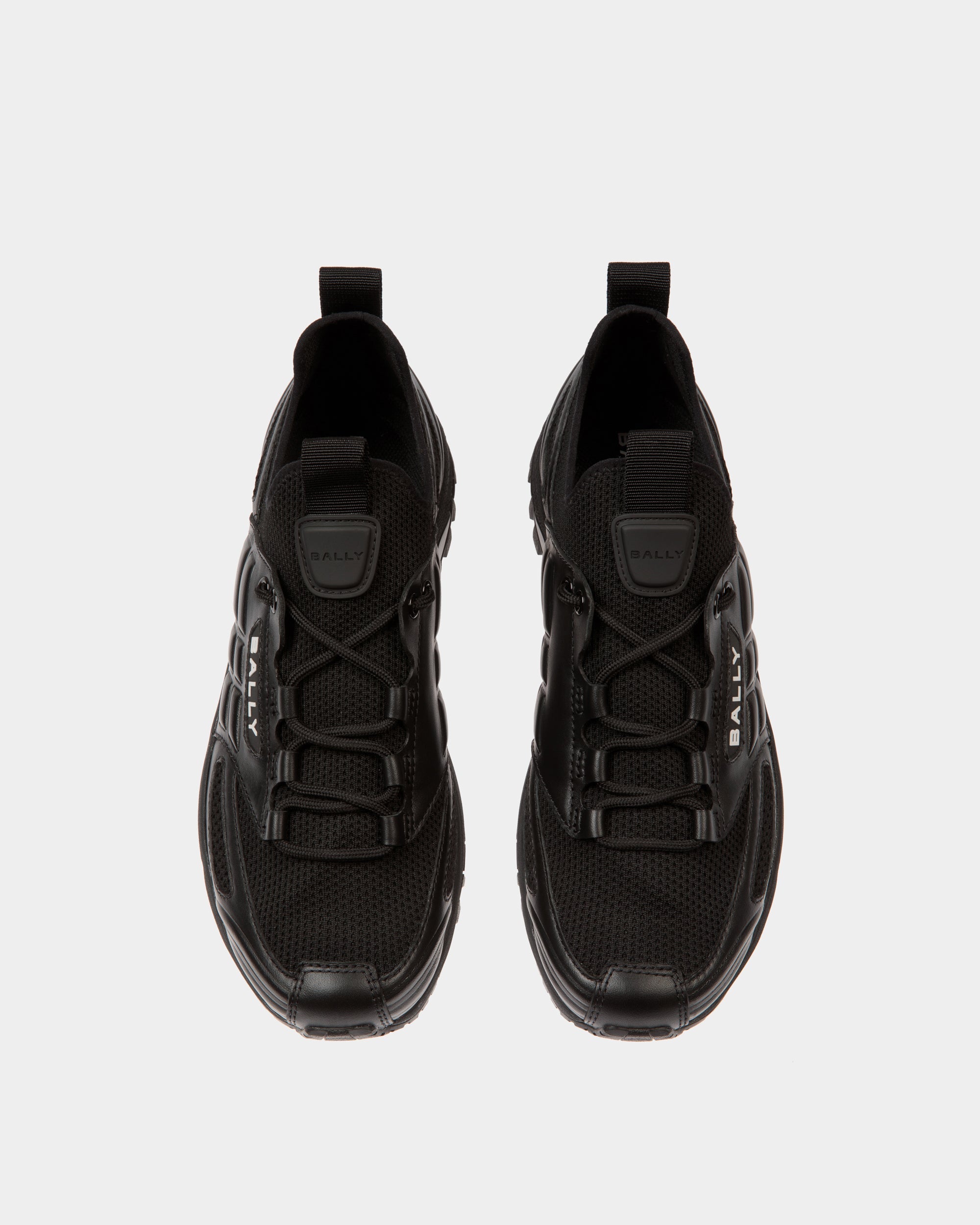 Bally Global - Sneaker Faster En Maille Noire - Noir