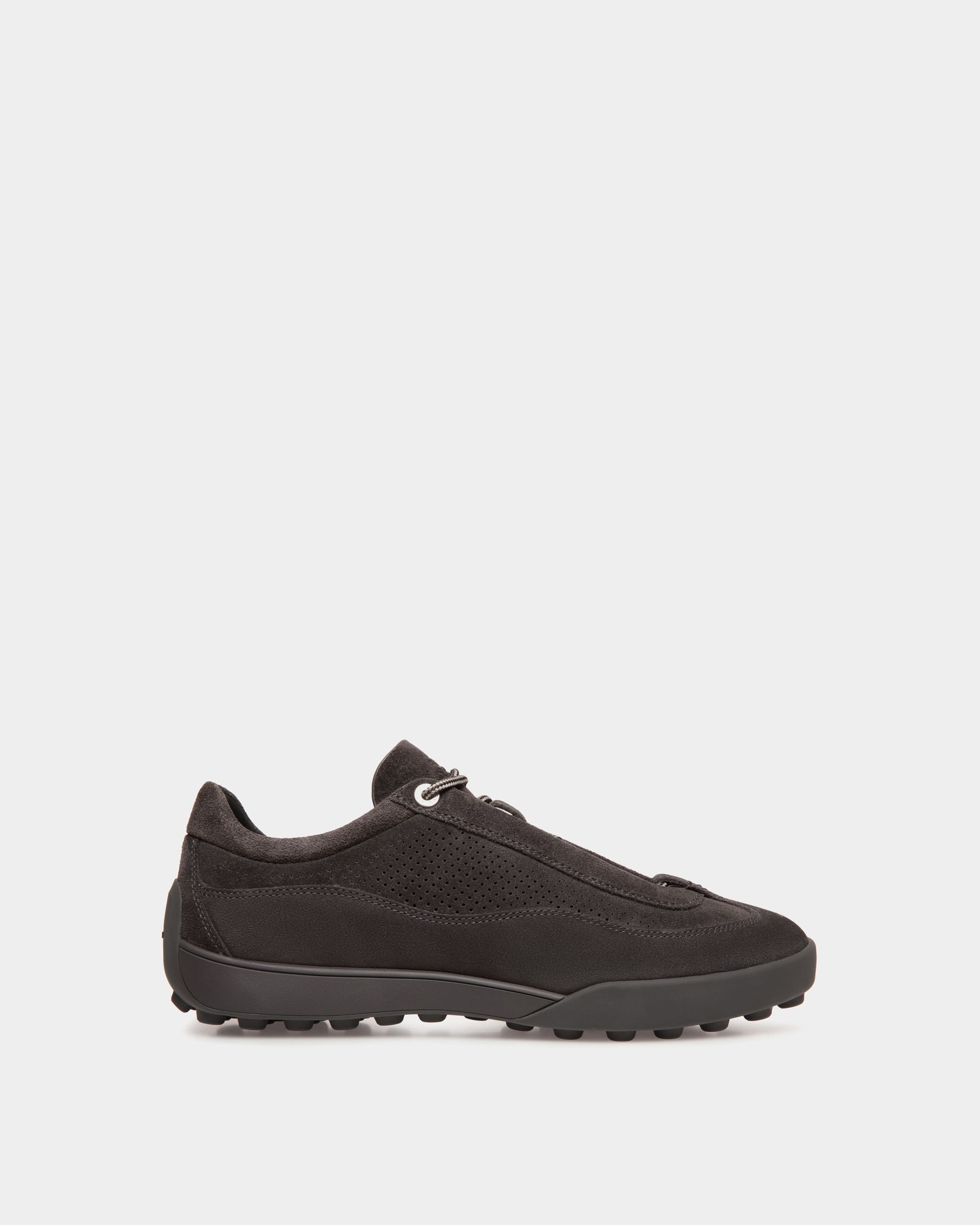 Bally Global - Manto Runner Sneaker in Dark Grey Suede - Grey