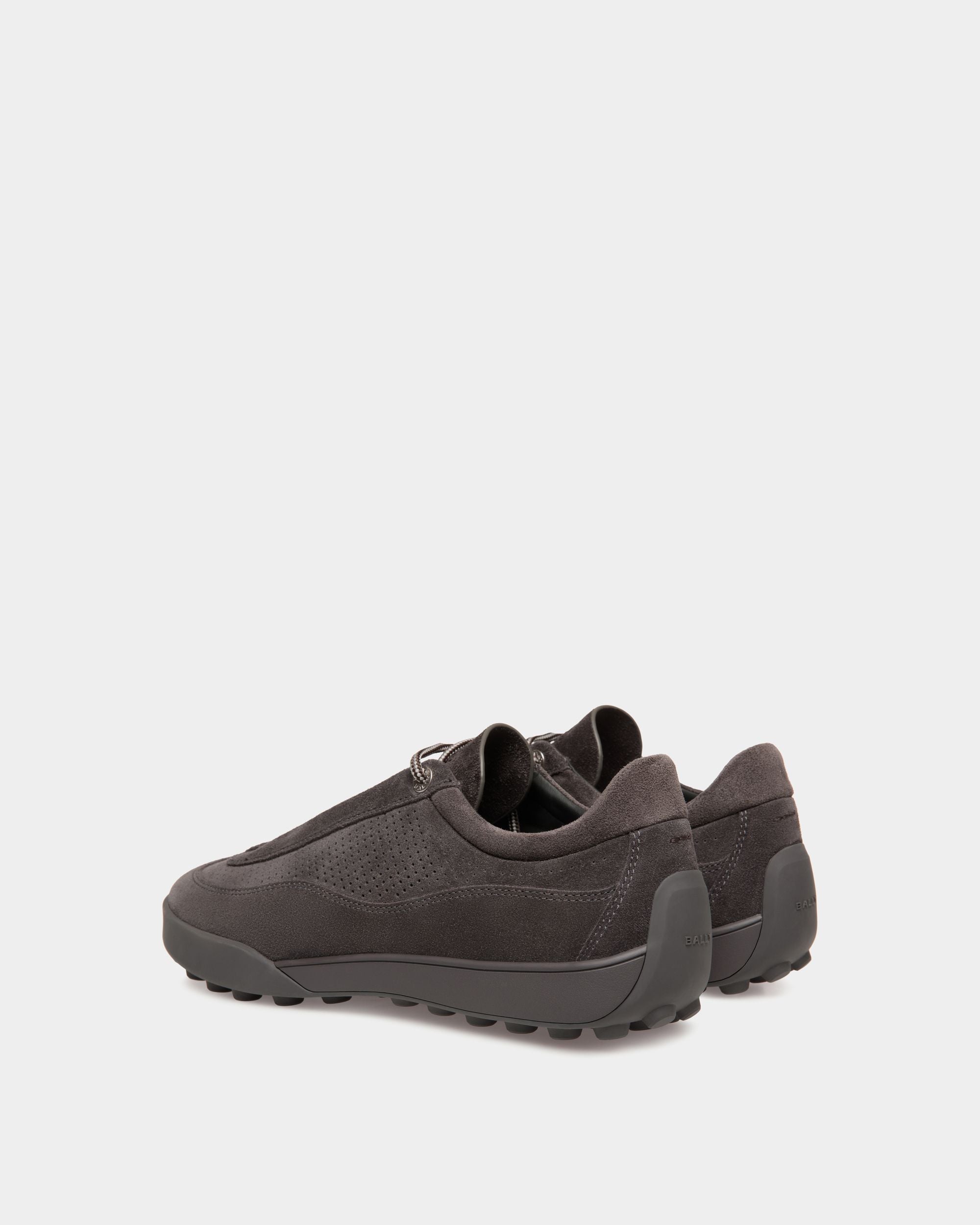 Bally Global - Manto Runner Sneaker in Dark Grey Suede - Grey