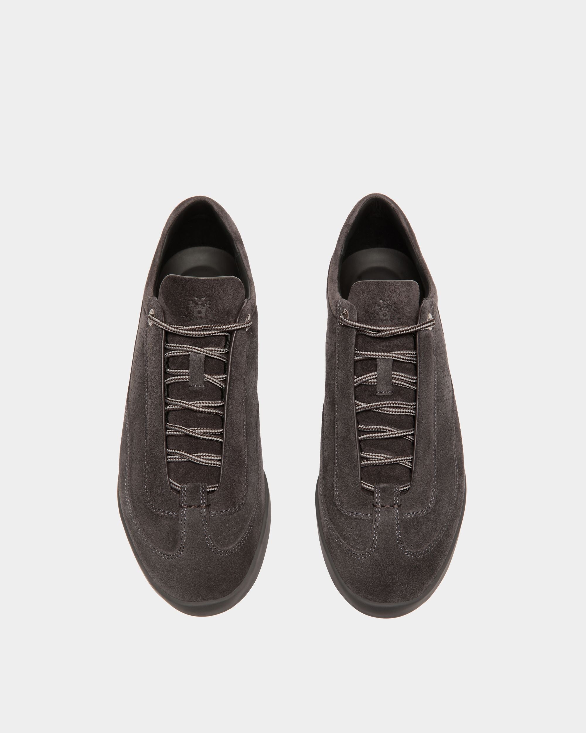 Bally Global - Manto Runner Sneaker in Dark Grey Suede - Grey