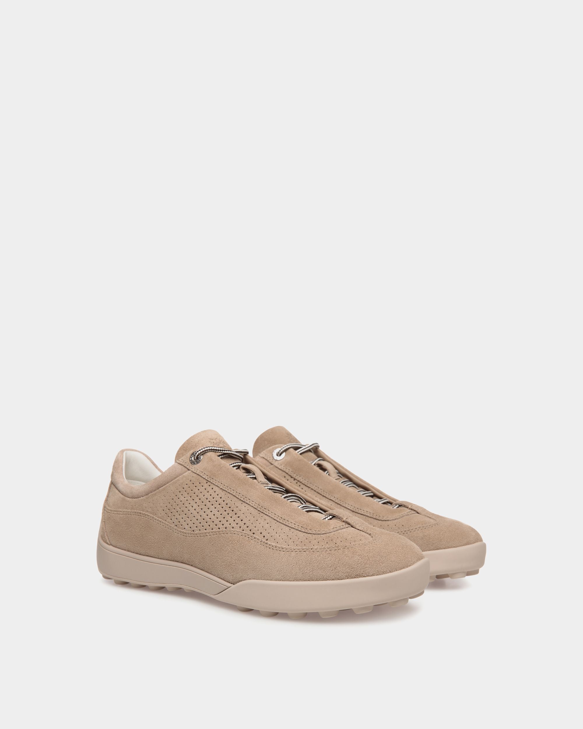 Bally Global - Manto Runner Sneaker in Light Beige Suede - Beige