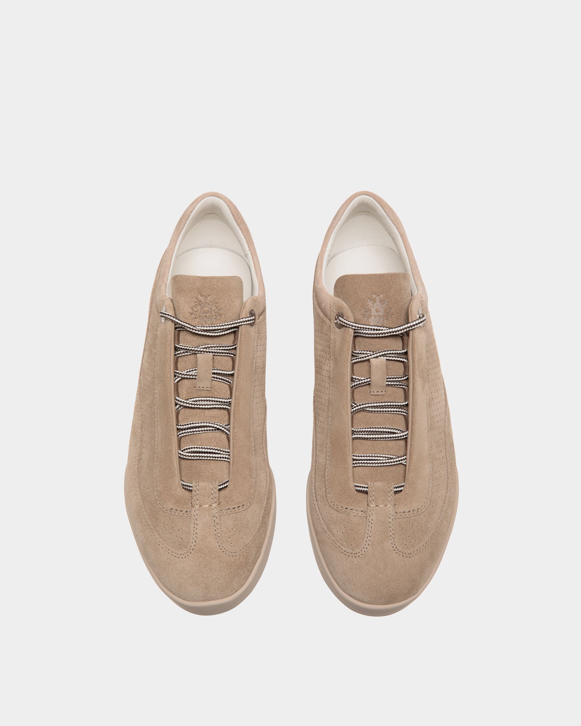 Bally Global - Manto Runner Sneaker in Light Beige Suede - Beige