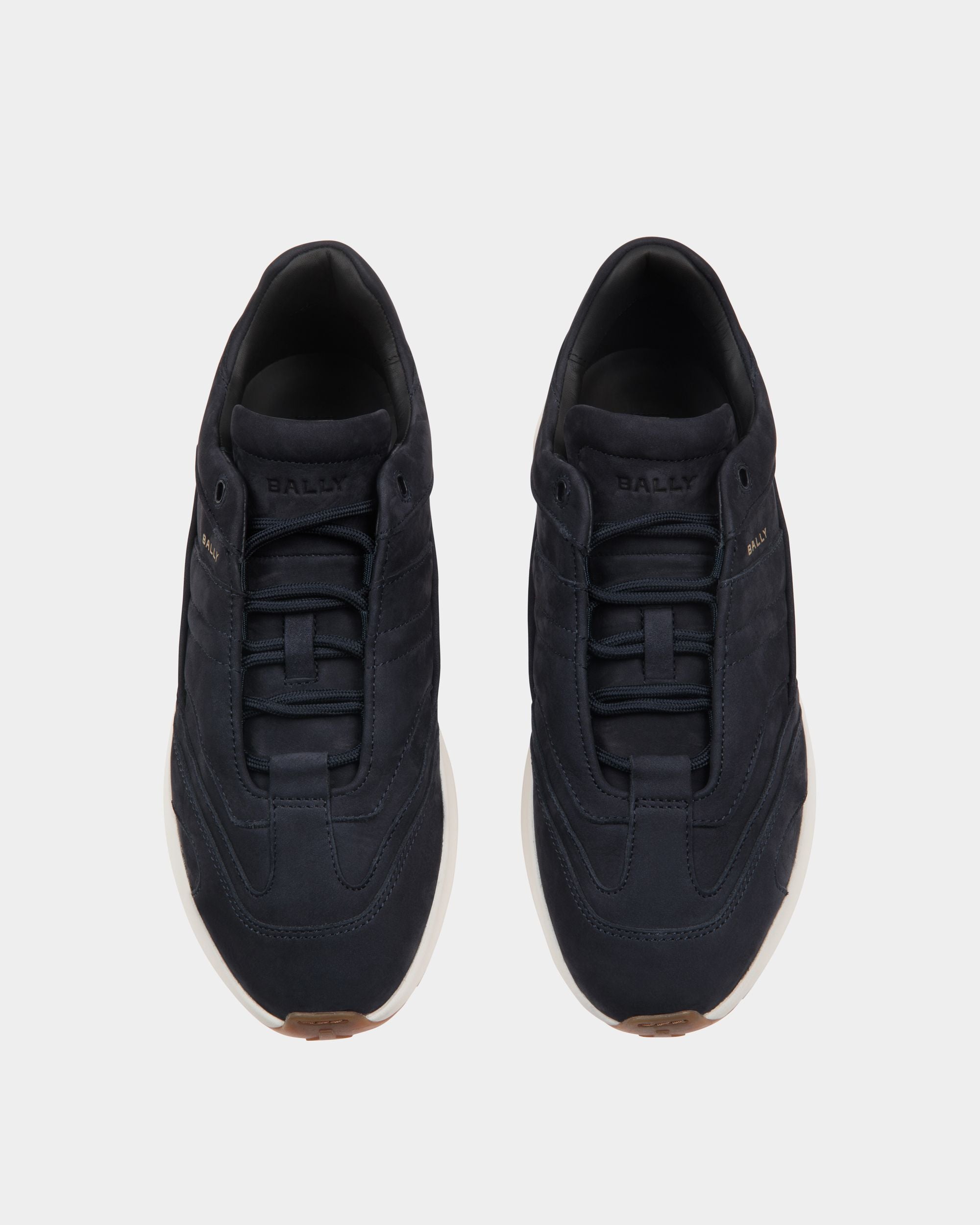 Bally Global - Outline Sneaker In Blue Leather - Blue