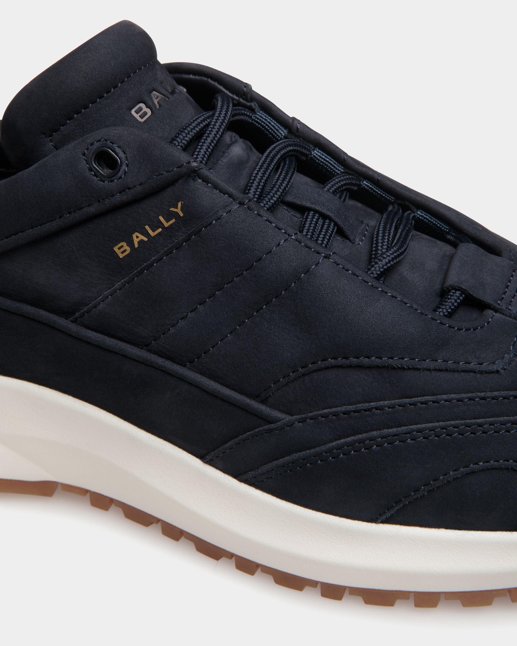 Bally Global - Outline Sneaker In Blue Leather - Blue