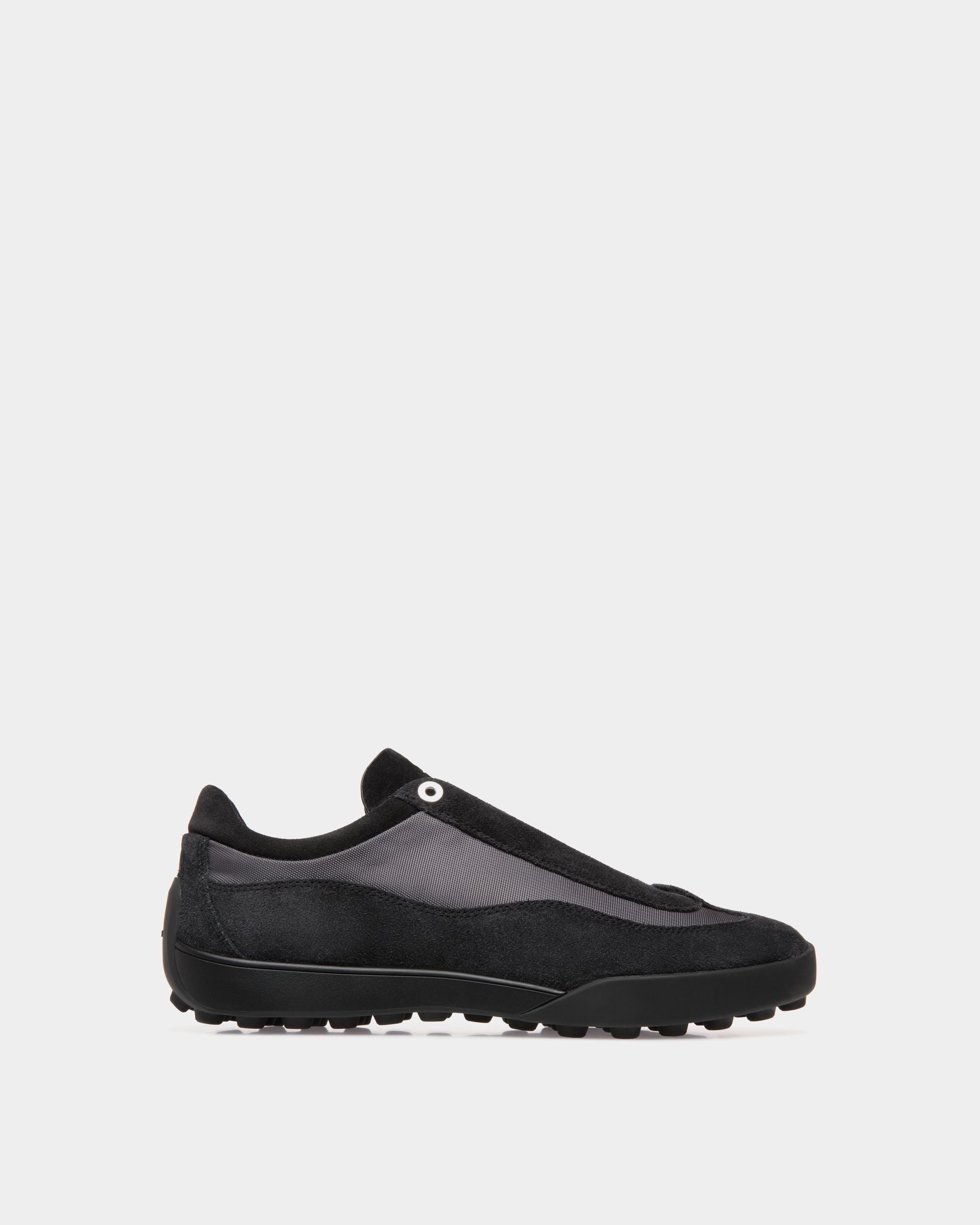 Bally Global - Manto Runner Sneaker in Black Suede and Nylon - Black