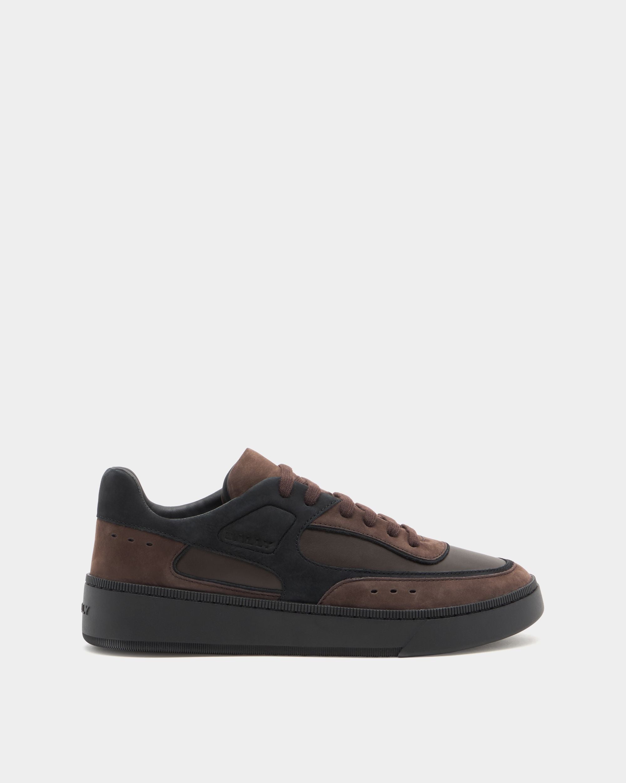 Bally Global - Sneaker Raise En Cuir Ebano - Marron