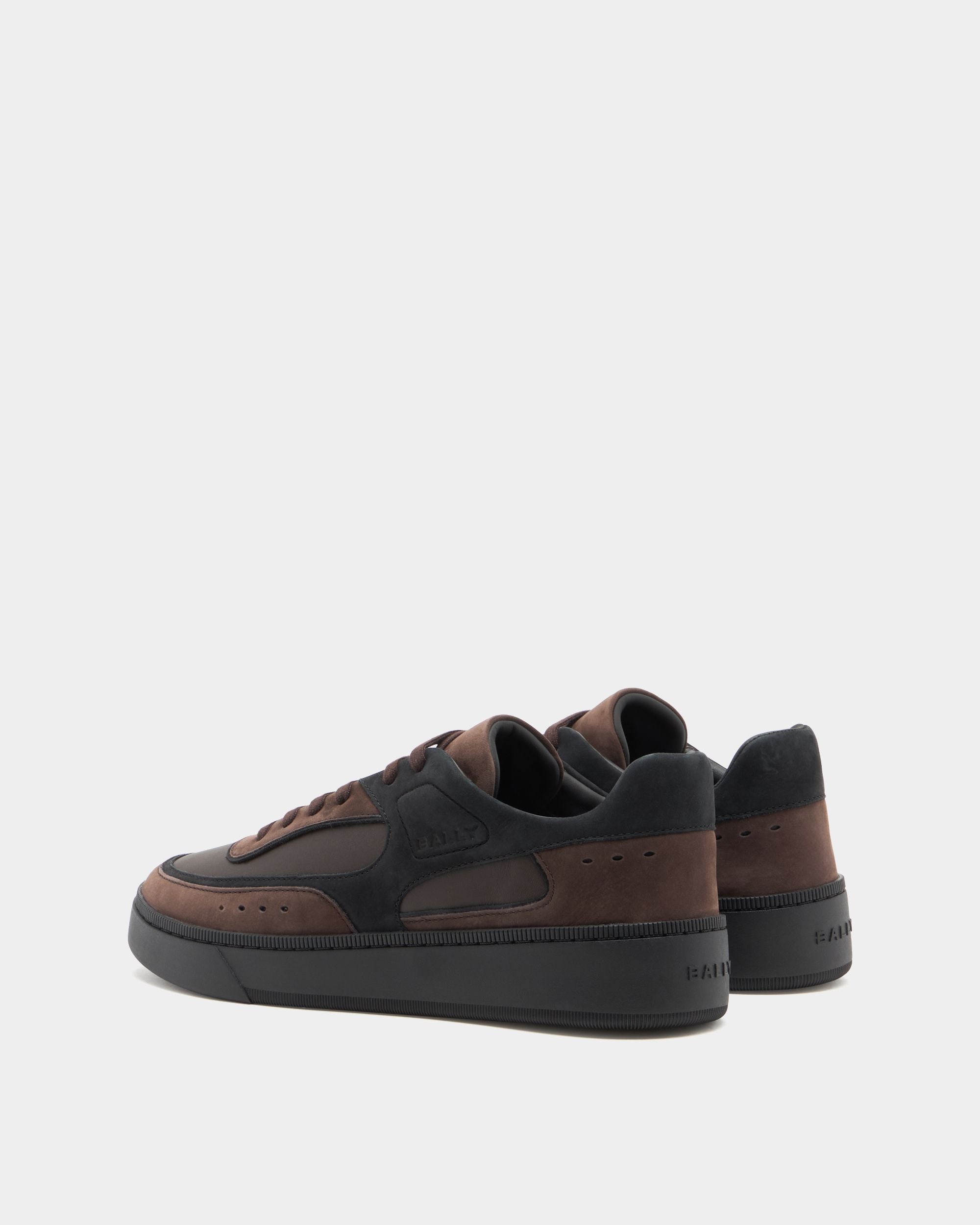 Bally Global - Sneaker Raise En Cuir Ebano - Marron