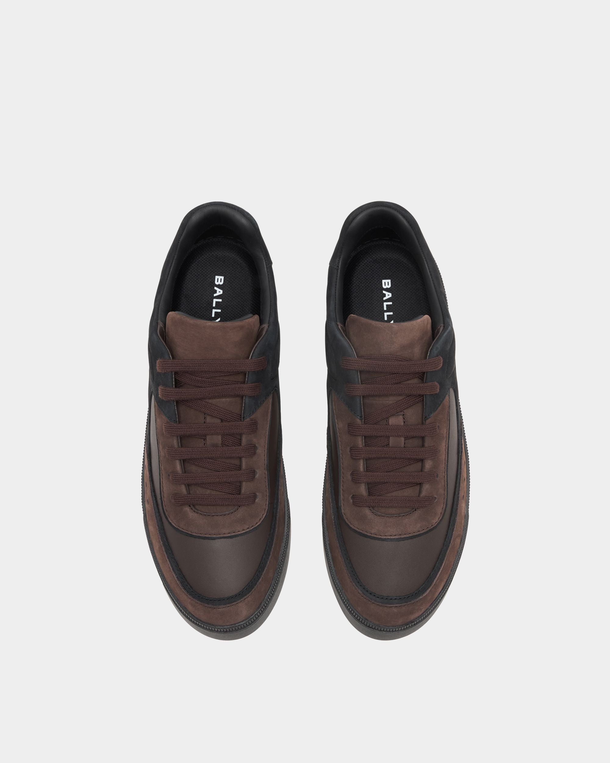 Bally Global - Sneaker Raise En Cuir Ebano - Marron