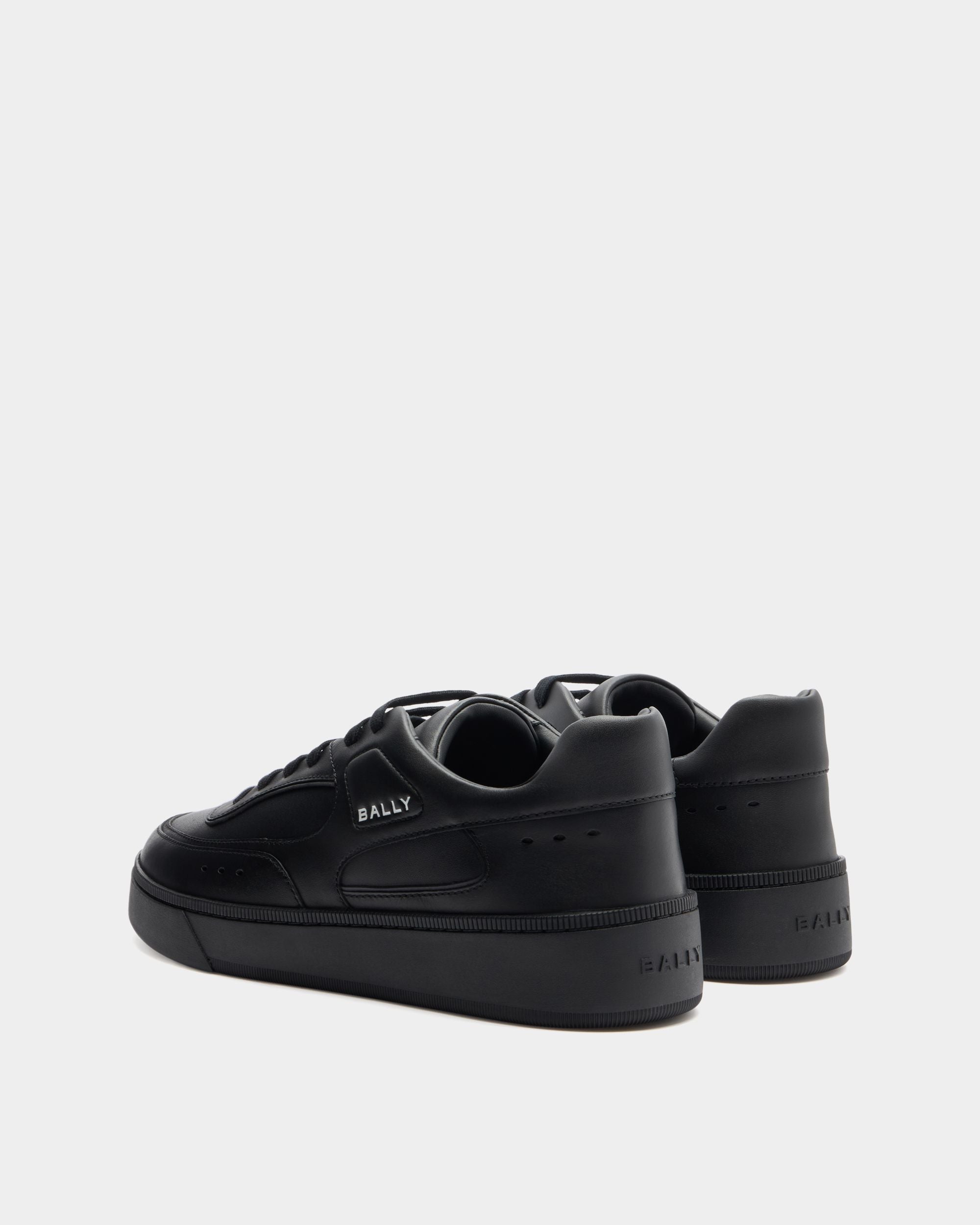Bally Global - Sneaker Raise En Cuir Noir - Noir