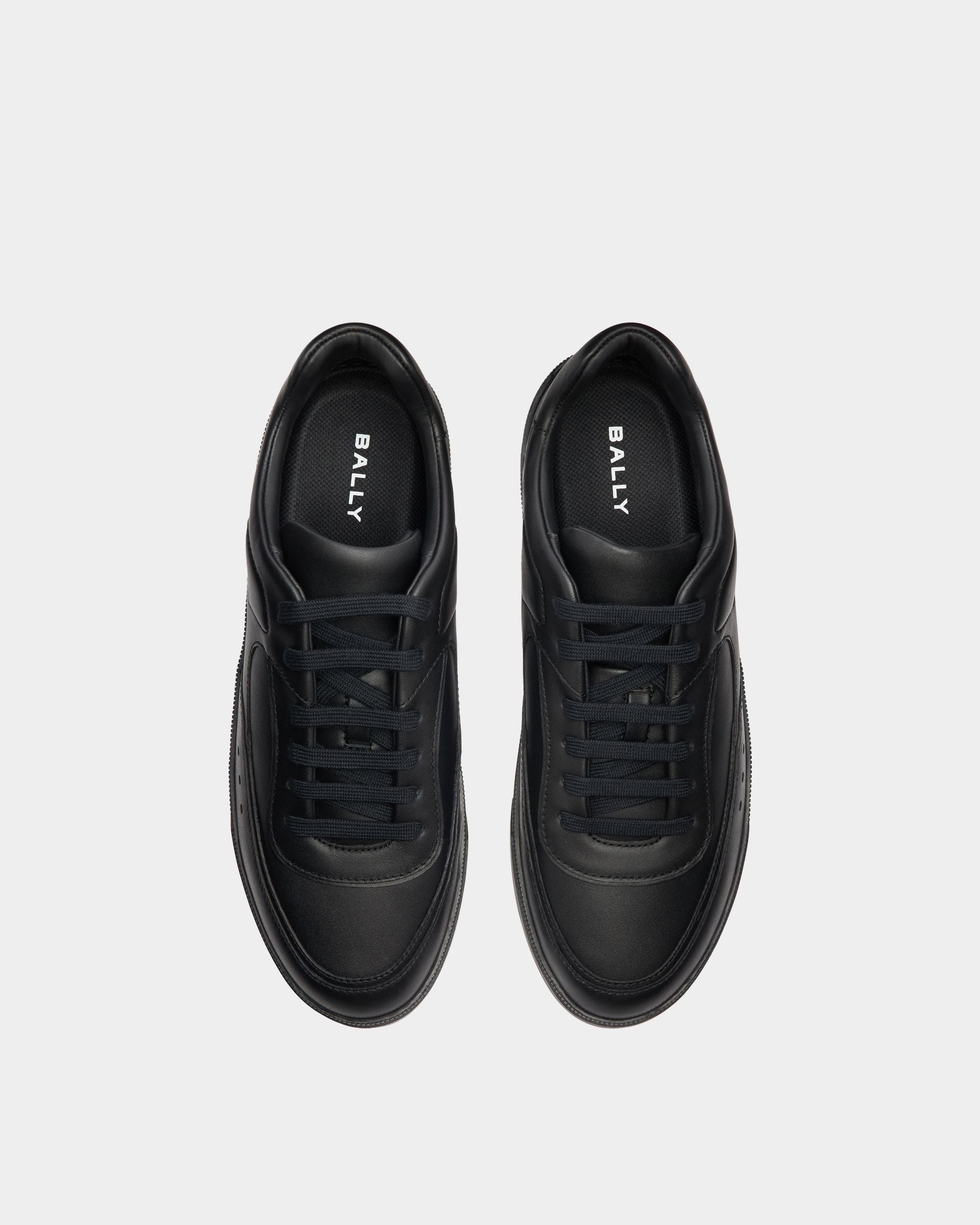 Bally Global - Sneaker Raise En Cuir Noir - Noir