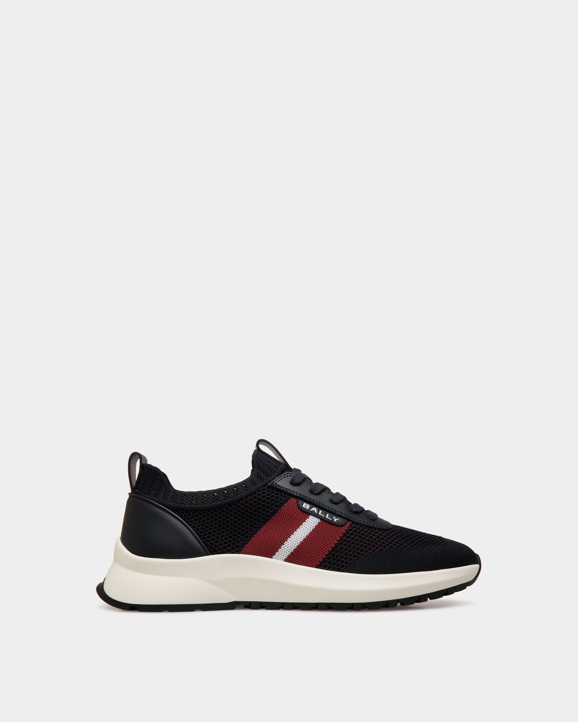 Bally Global - Outline Sneaker in Navy Blue Knit - Blue