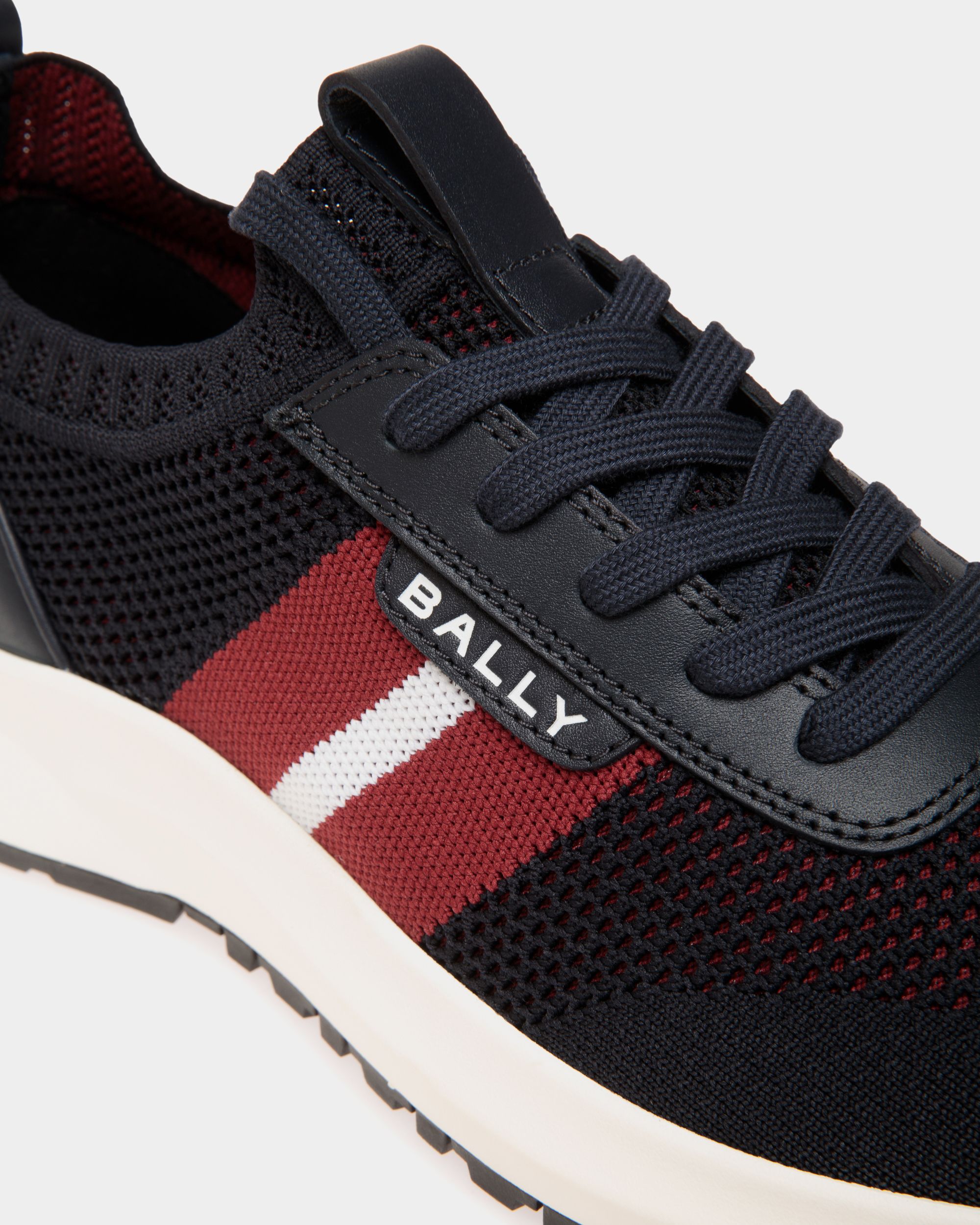 Bally Global - Outline Sneaker in Navy Blue Knit - Blue