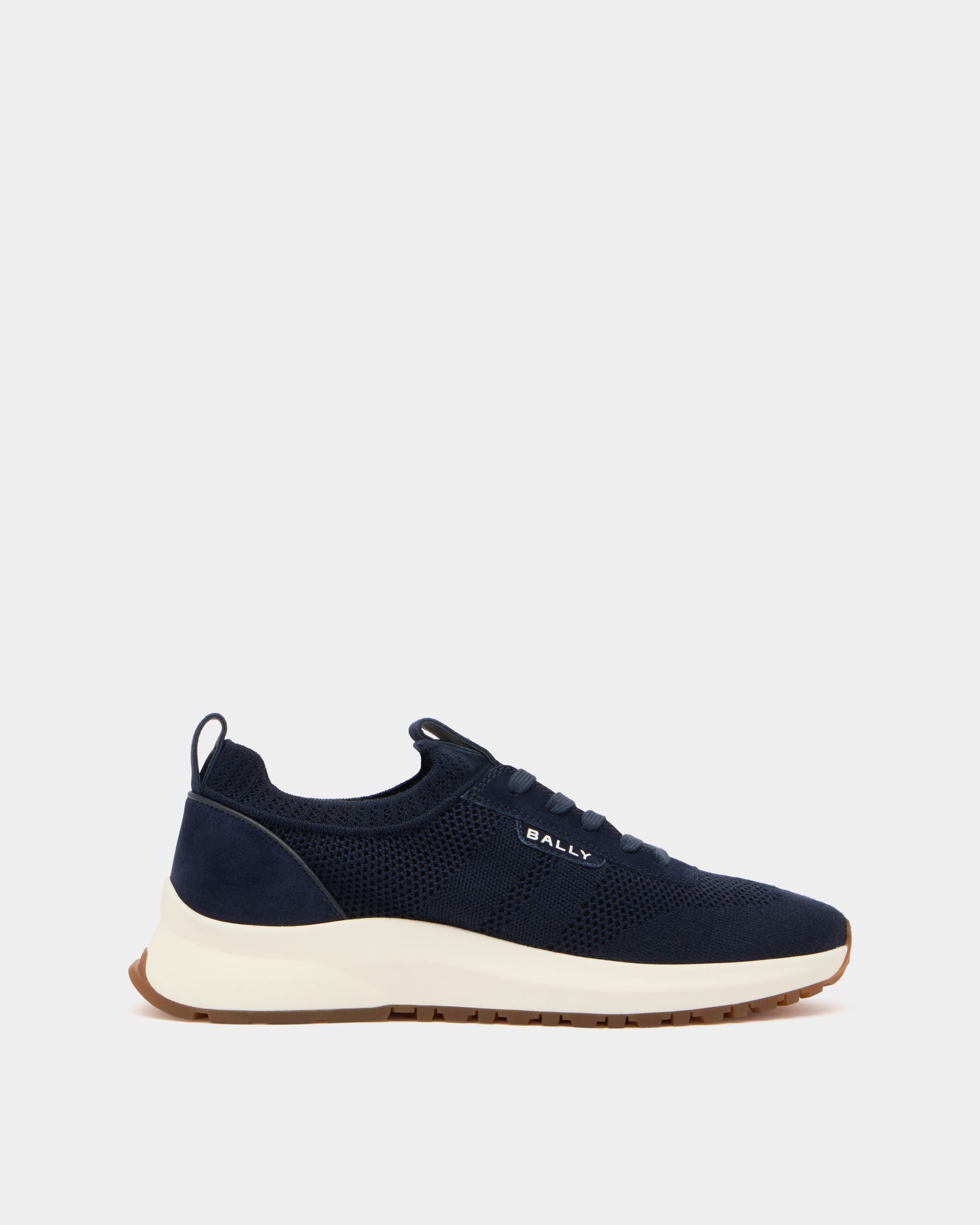 Bally Global - Outline Sneaker in Navy Blue Fabric - Blue