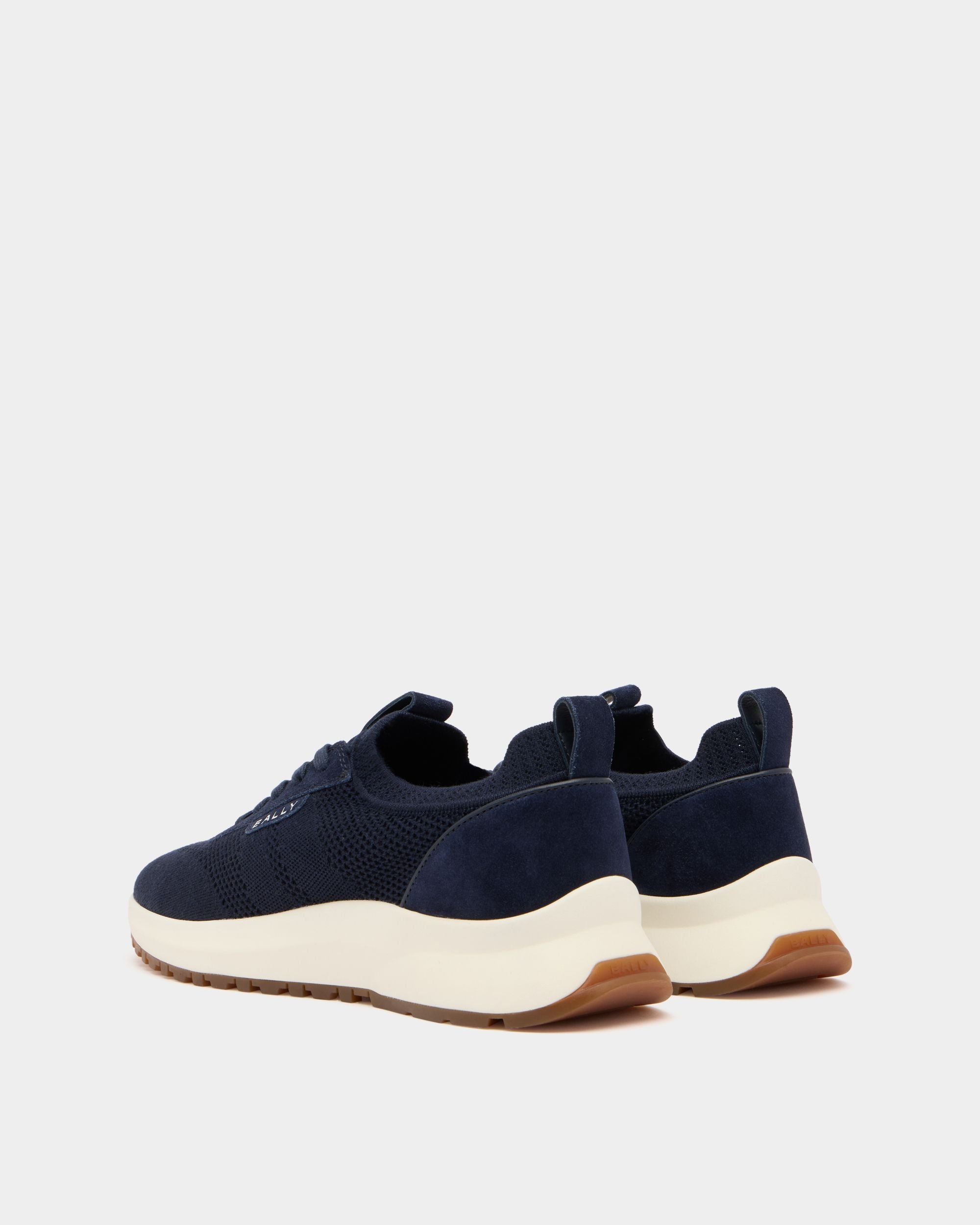 Bally Global - Outline Sneaker in Navy Blue Fabric - Blue