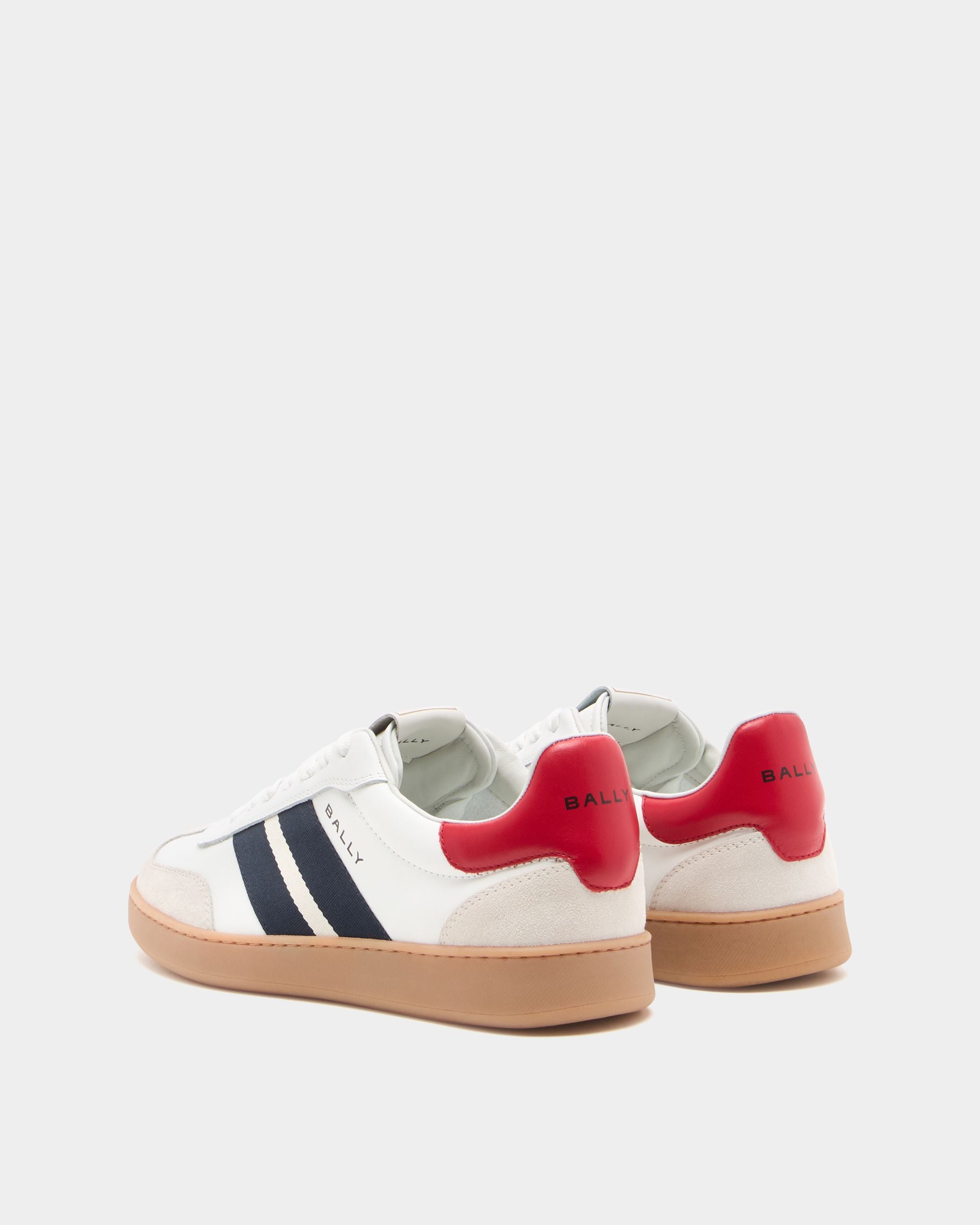Bally Global - Retro Crest Sneaker in White Leather - White