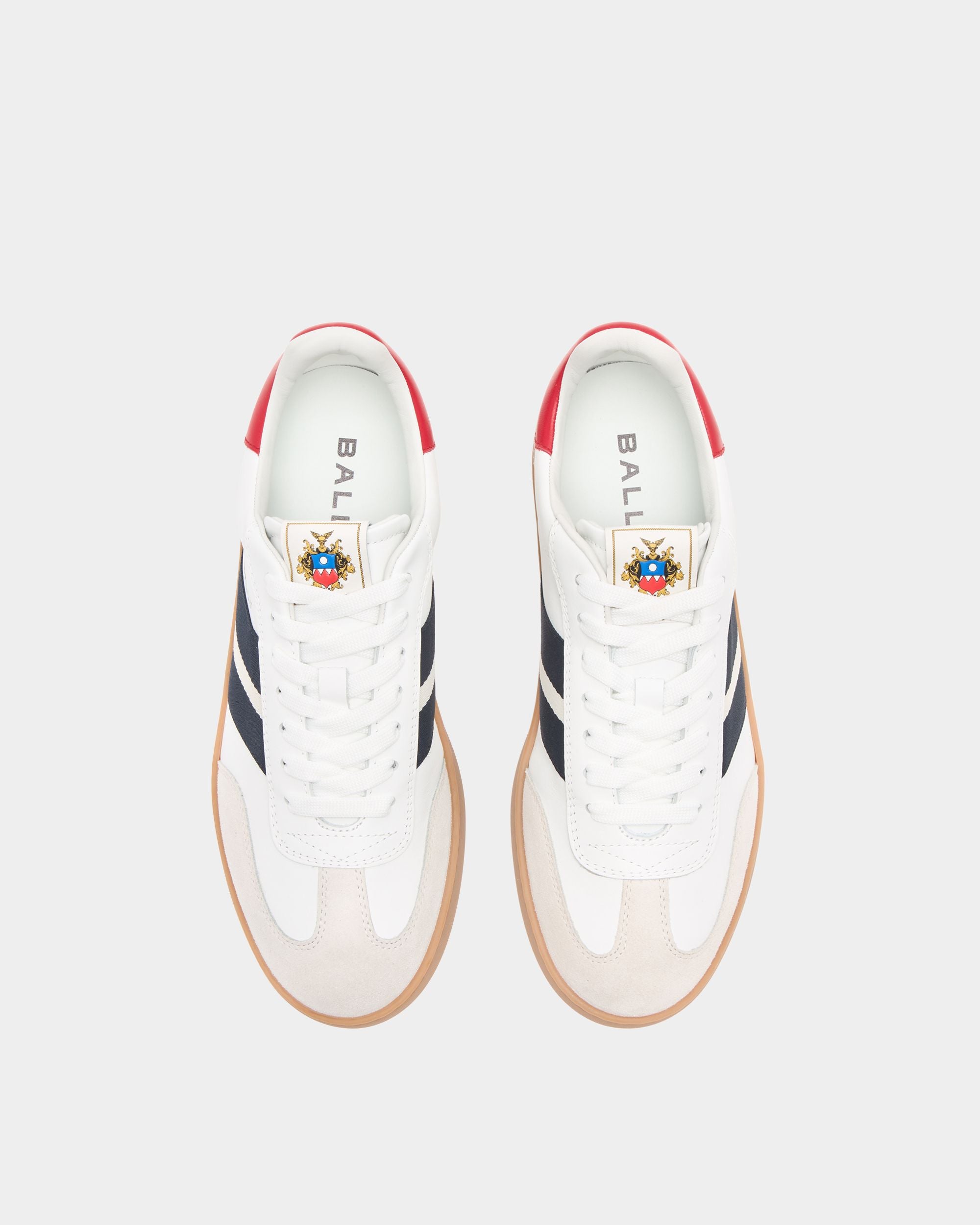 Bally Global - Retro Crest Sneaker in White Leather - White