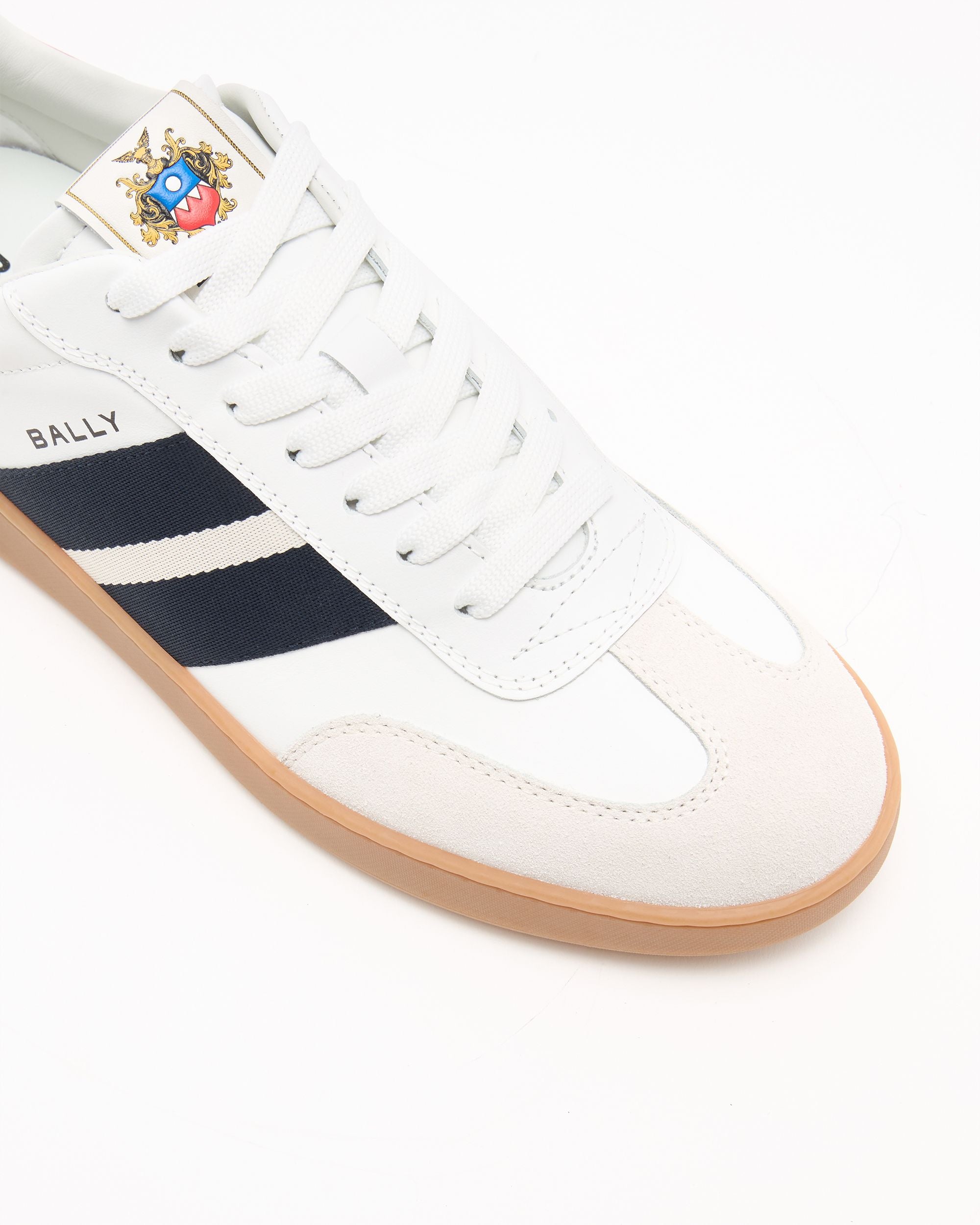 Bally Global - Retro Crest Sneaker in White Leather - White
