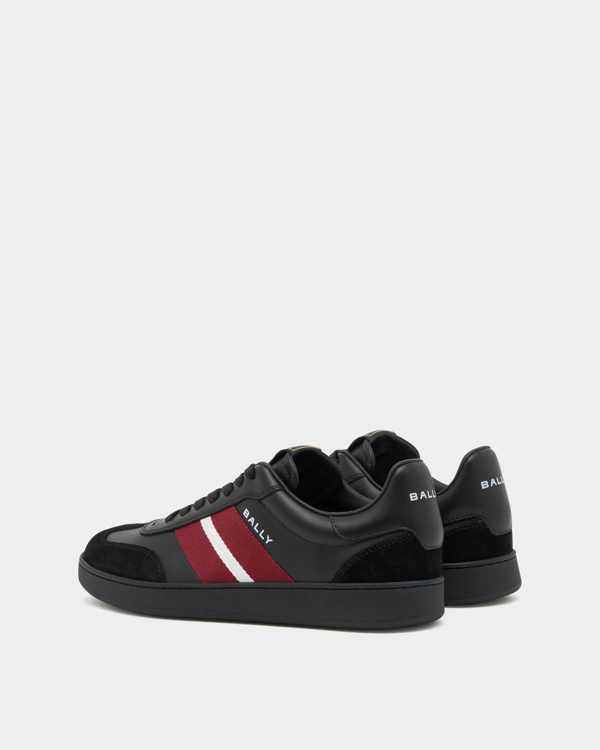 Bally Global - Retro Crest Sneaker in Black Leather - Black