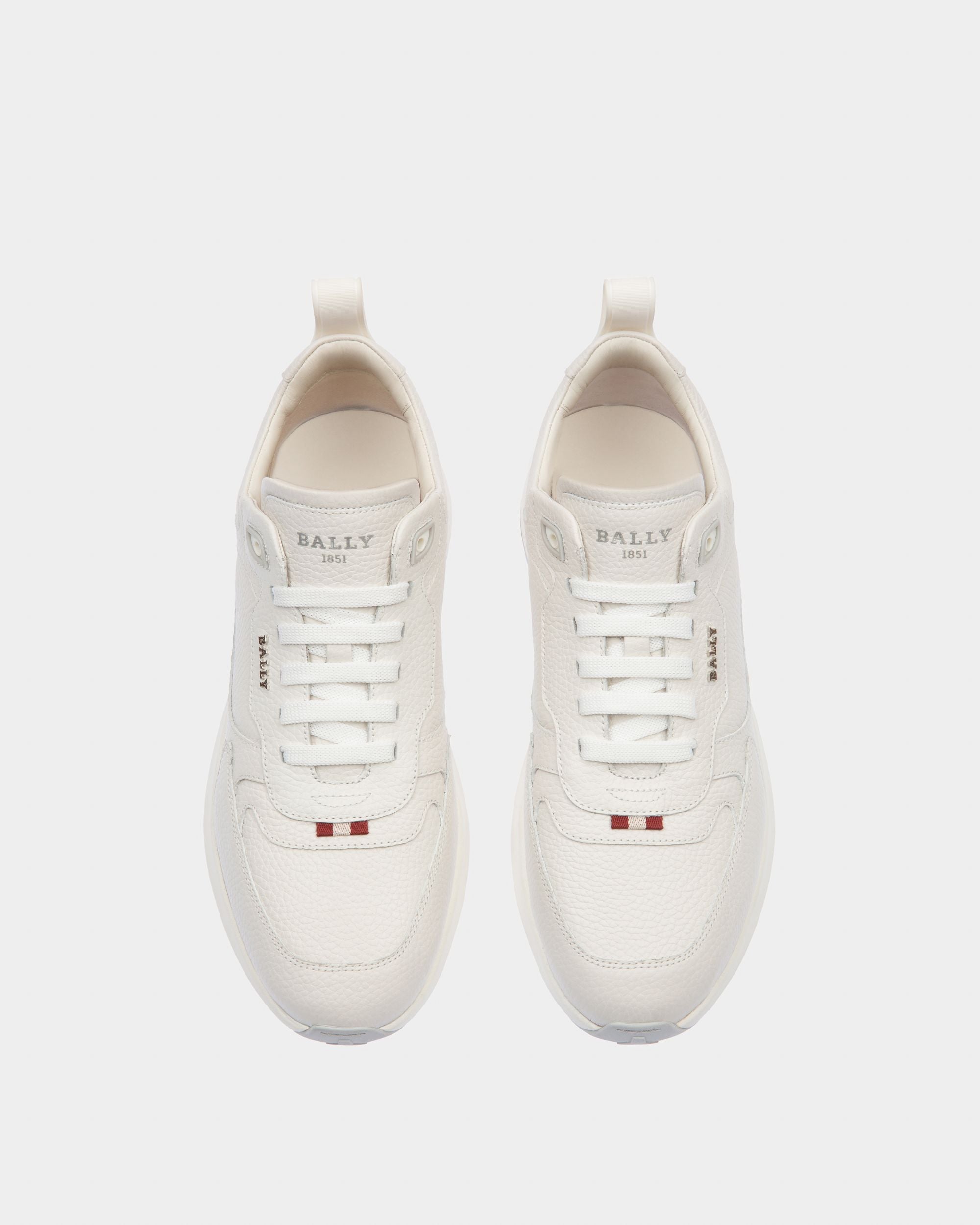 Bally Global - Dave Leather Sneakers In White - White