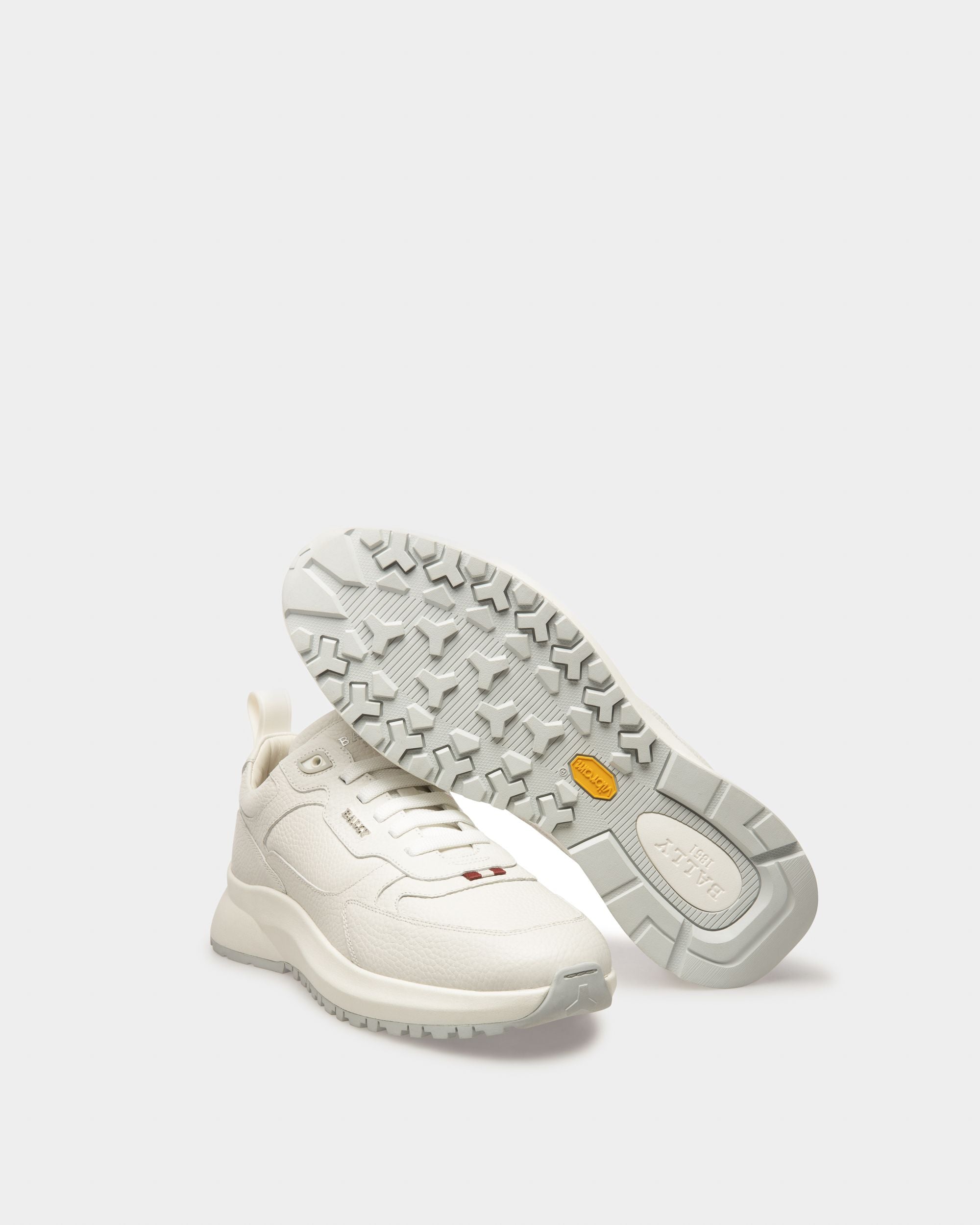 Bally Global - Dave Leather Sneakers In White - White