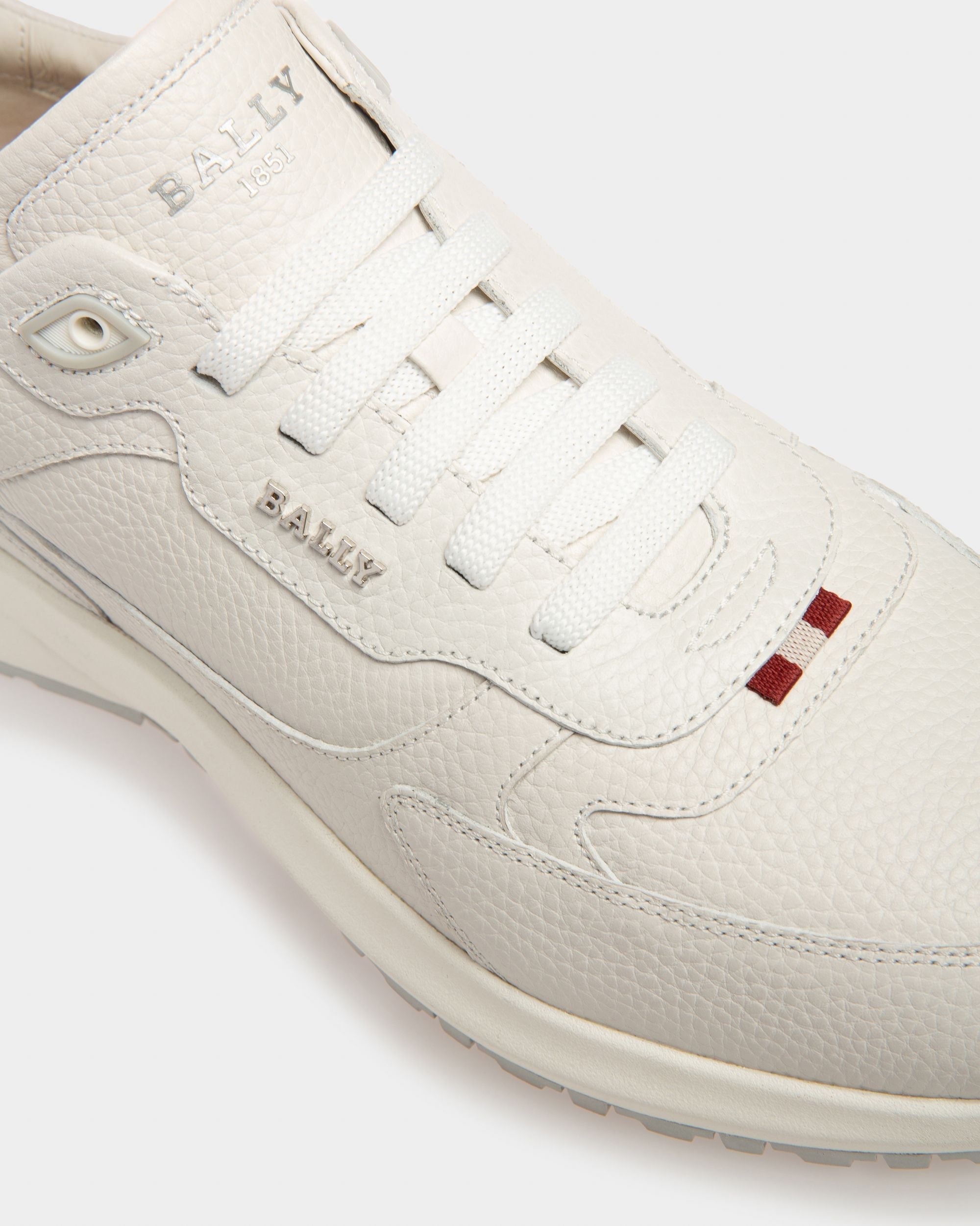Bally Global - Dave Leather Sneakers In White - White