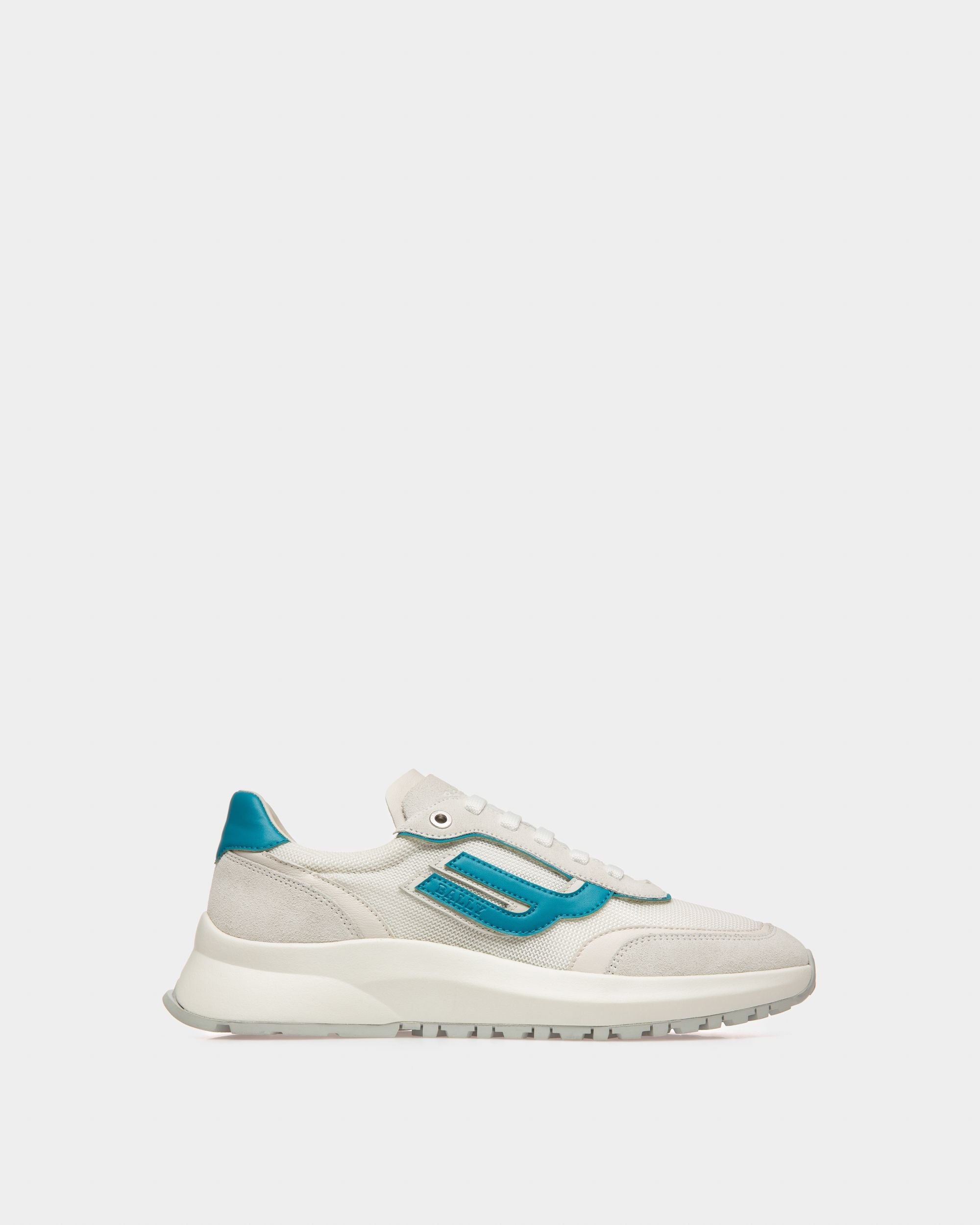 Bally Global - Demmy Zapatillas En Malla Y Piel De Color Blanco - Blanco
