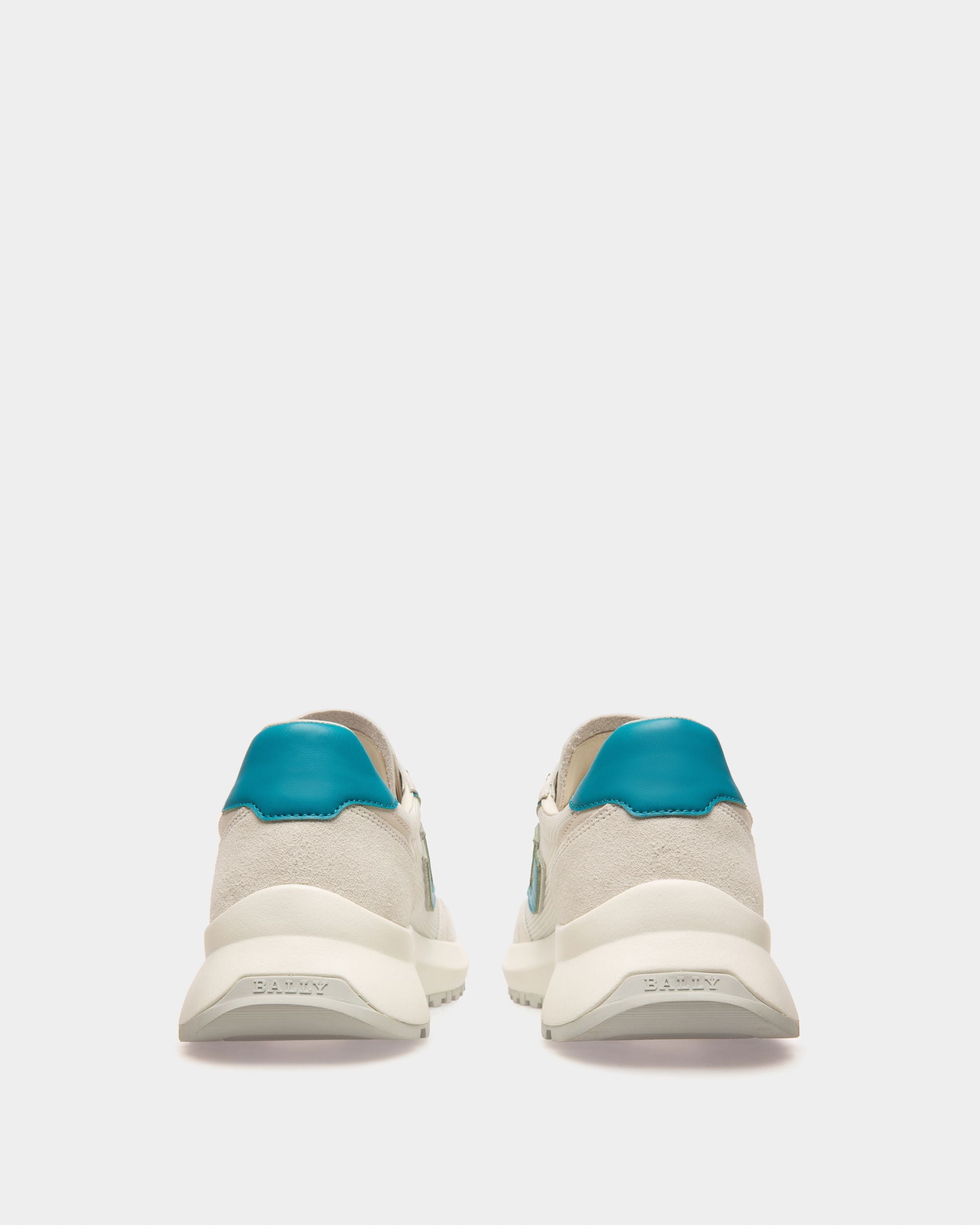 Bally Global - Demmy Zapatillas En Malla Y Piel De Color Blanco - Blanco