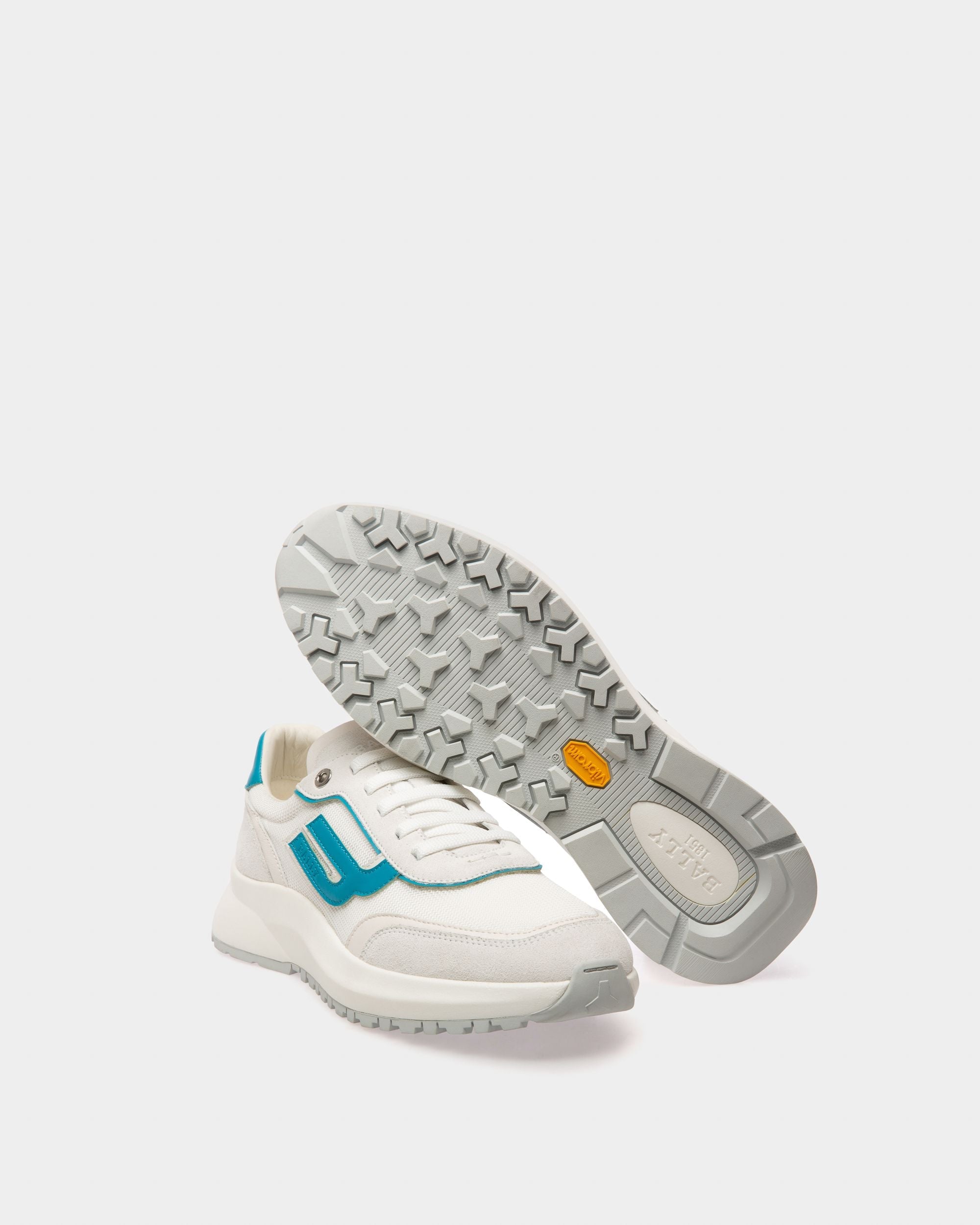 Bally Global - Demmy Zapatillas En Malla Y Piel De Color Blanco - Blanco