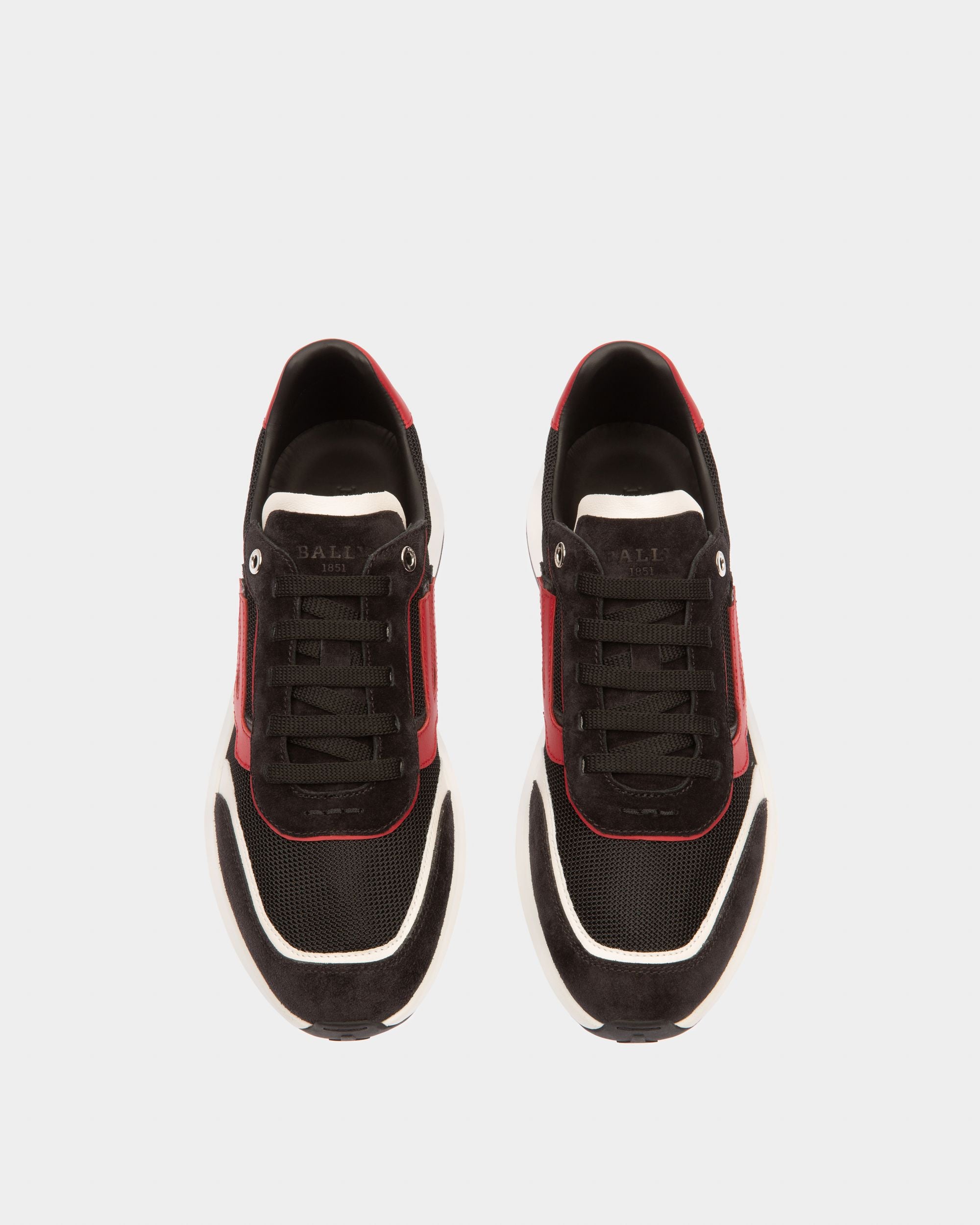 Bally Global - Demmy Zapatillas En Malla Y Piel De Color Negro - Multicolor