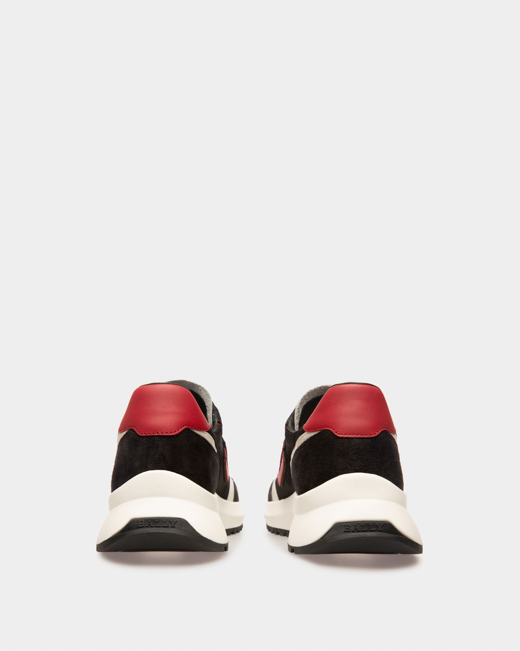 Bally Global - Demmy Zapatillas En Malla Y Piel De Color Negro - Multicolor