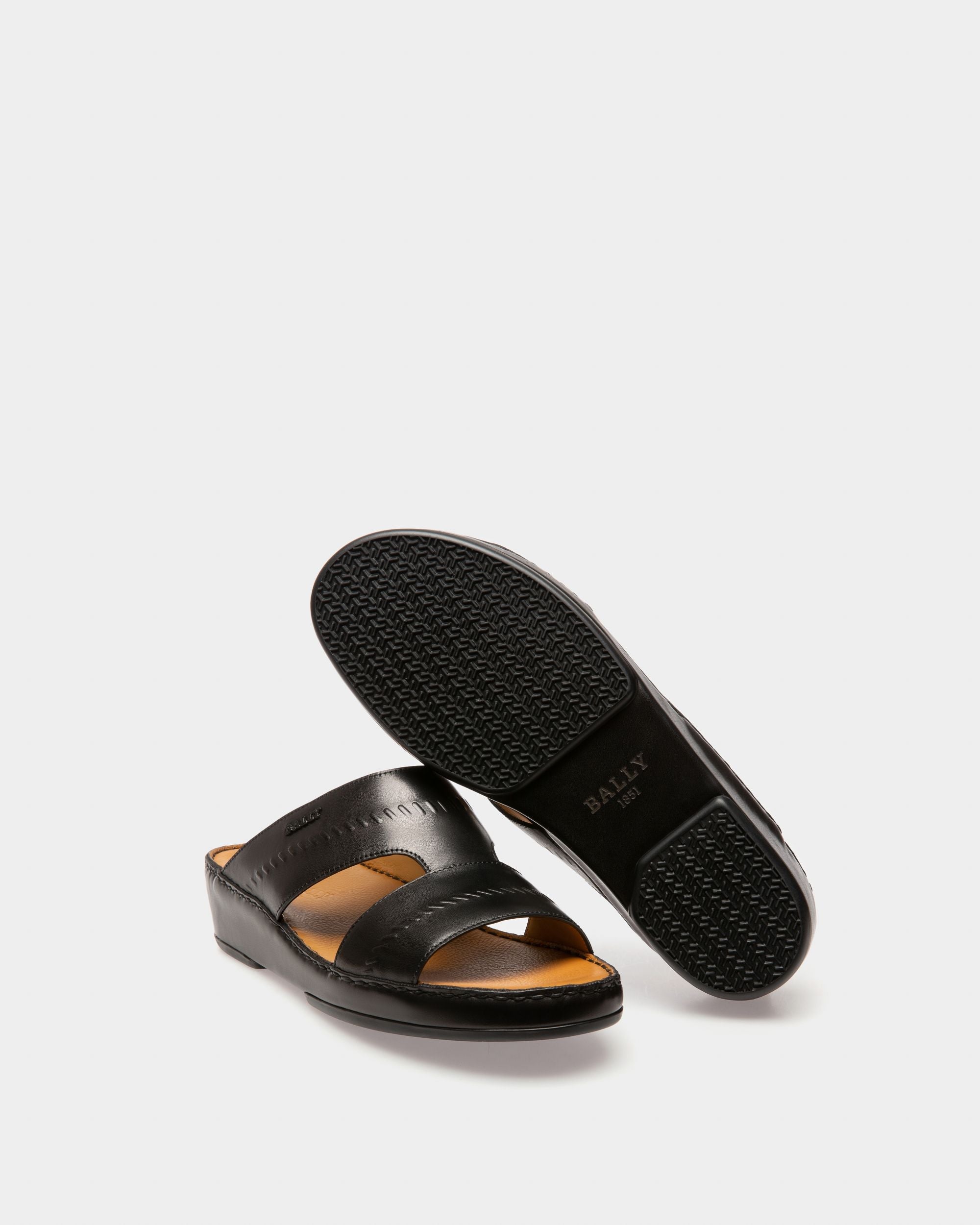 Bally Global - Hassan Sandal In Black Leather - Black
