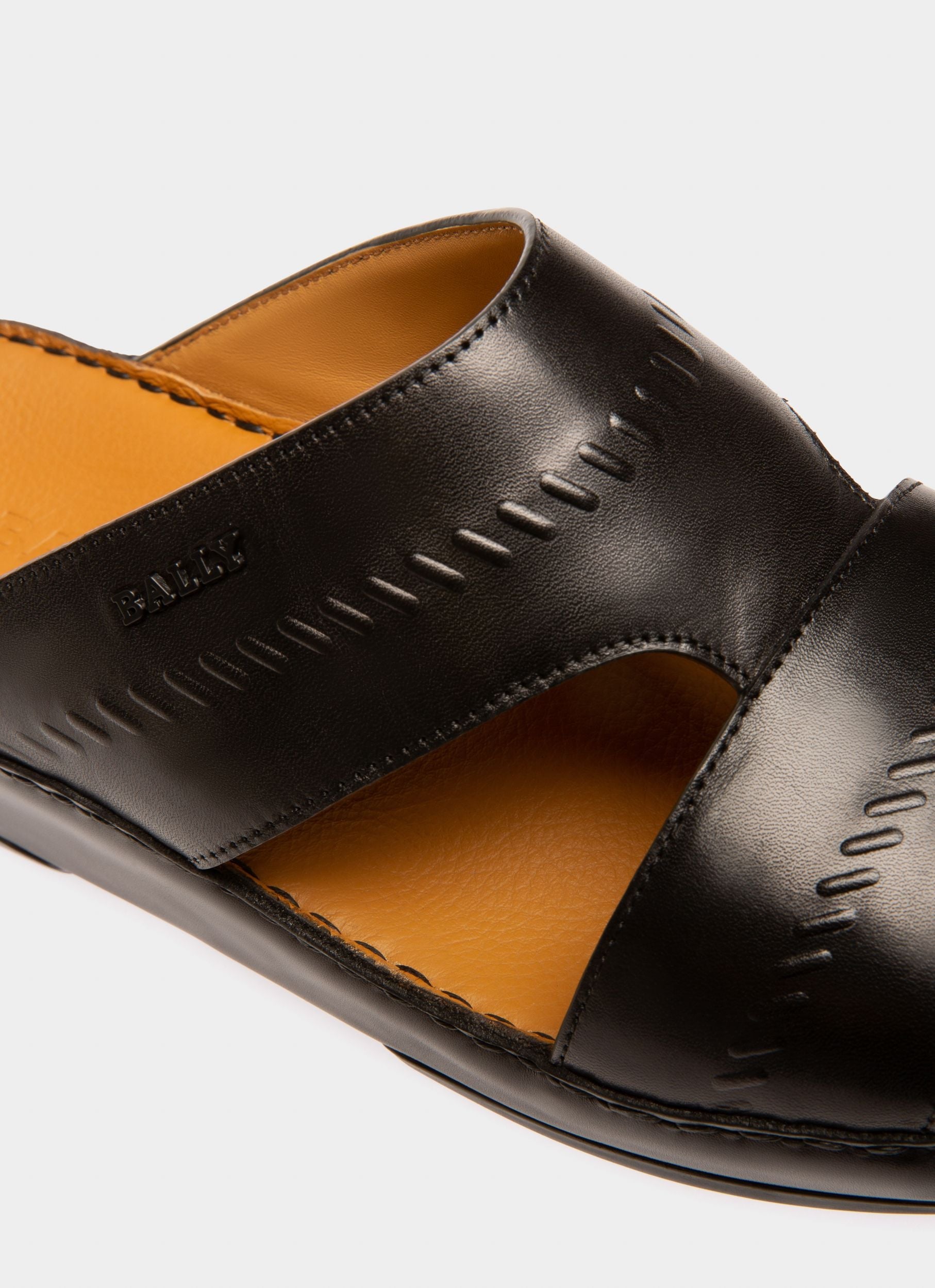 Bally Global - Hassan Sandal In Black Leather - Black