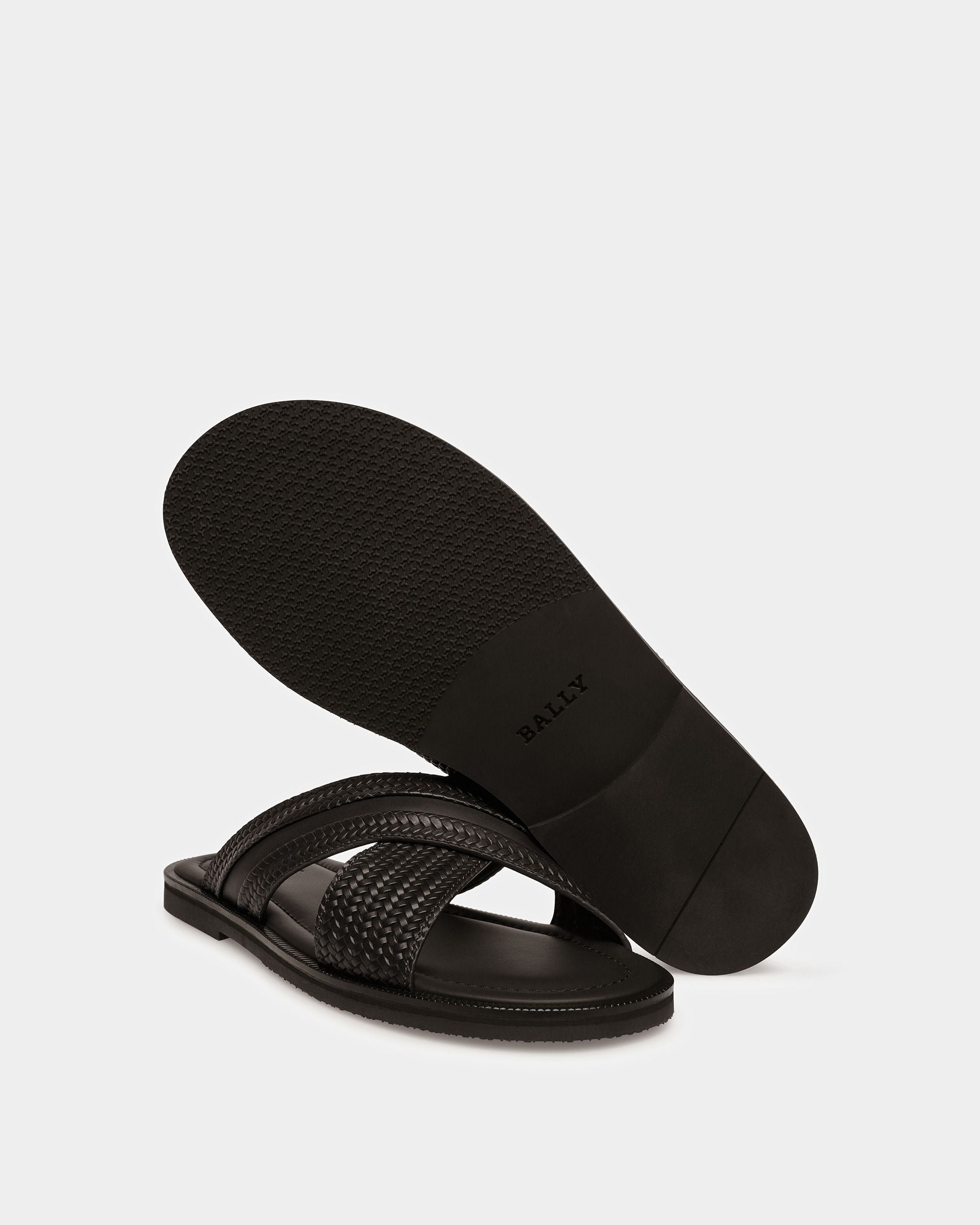 Bally Global - Jabil Leather Sandals In Black - Black