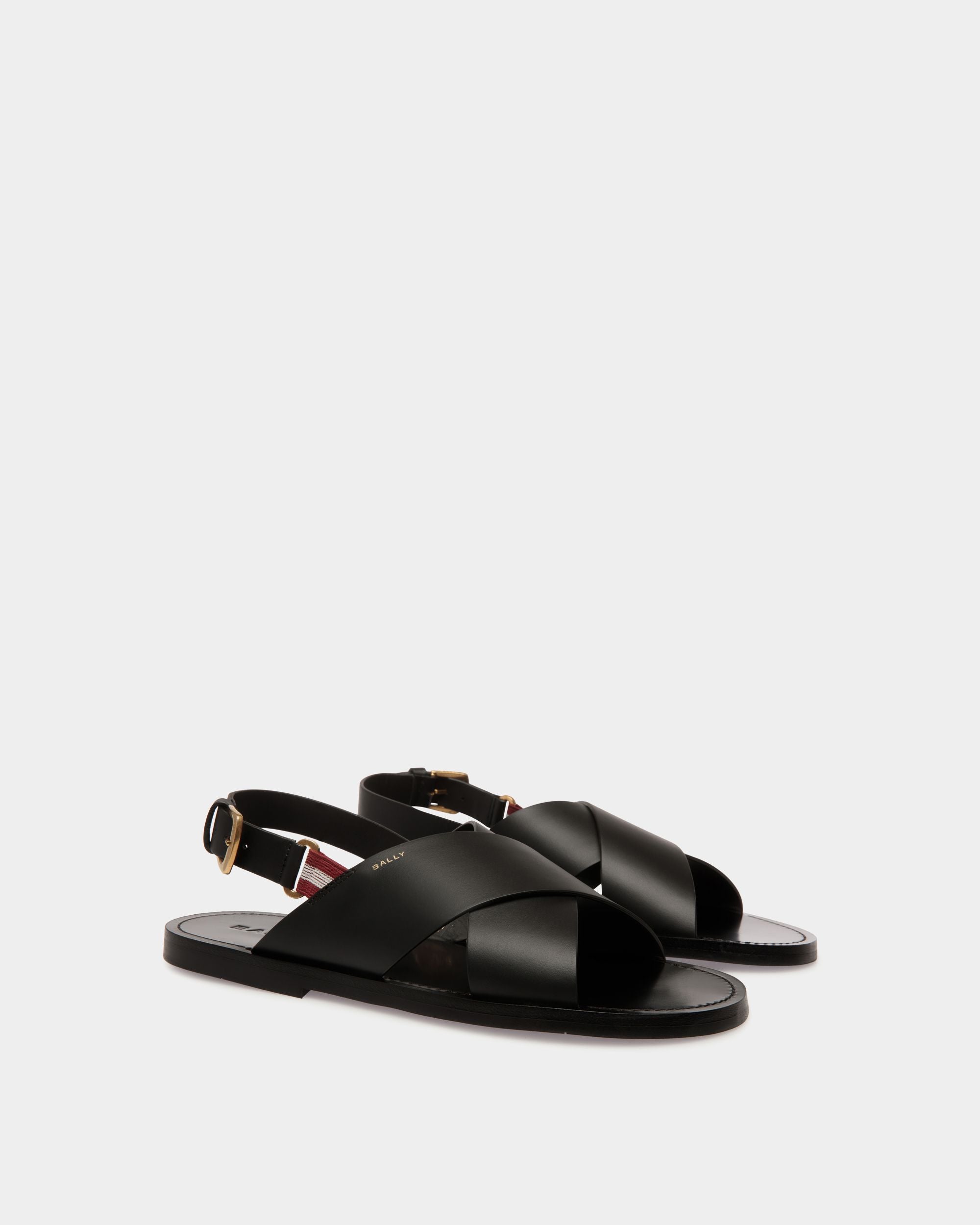 Bally Global - Chateau Sandal in Black Leather - Black