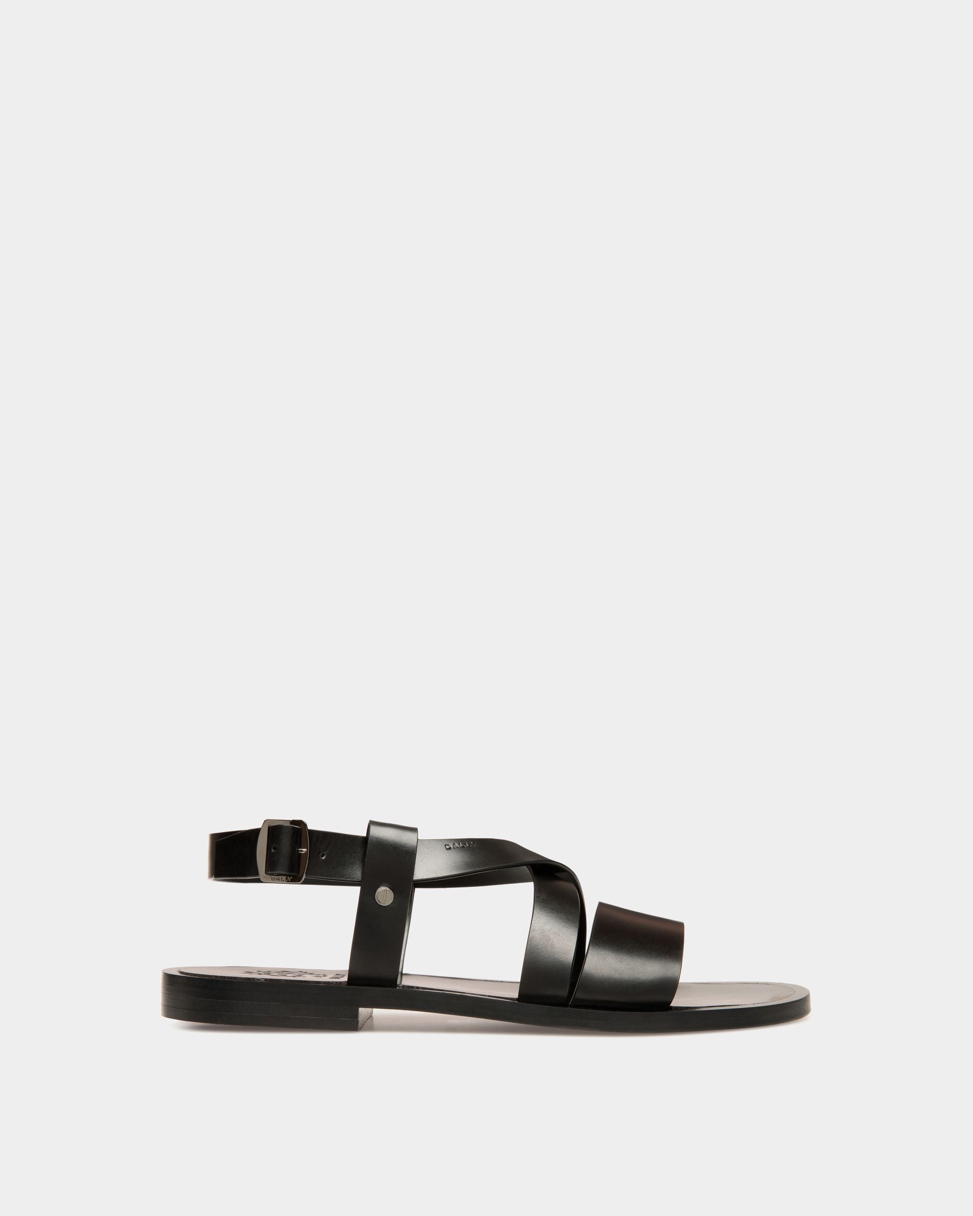 Bally Global - Salis Sandal In Black Leather - Black