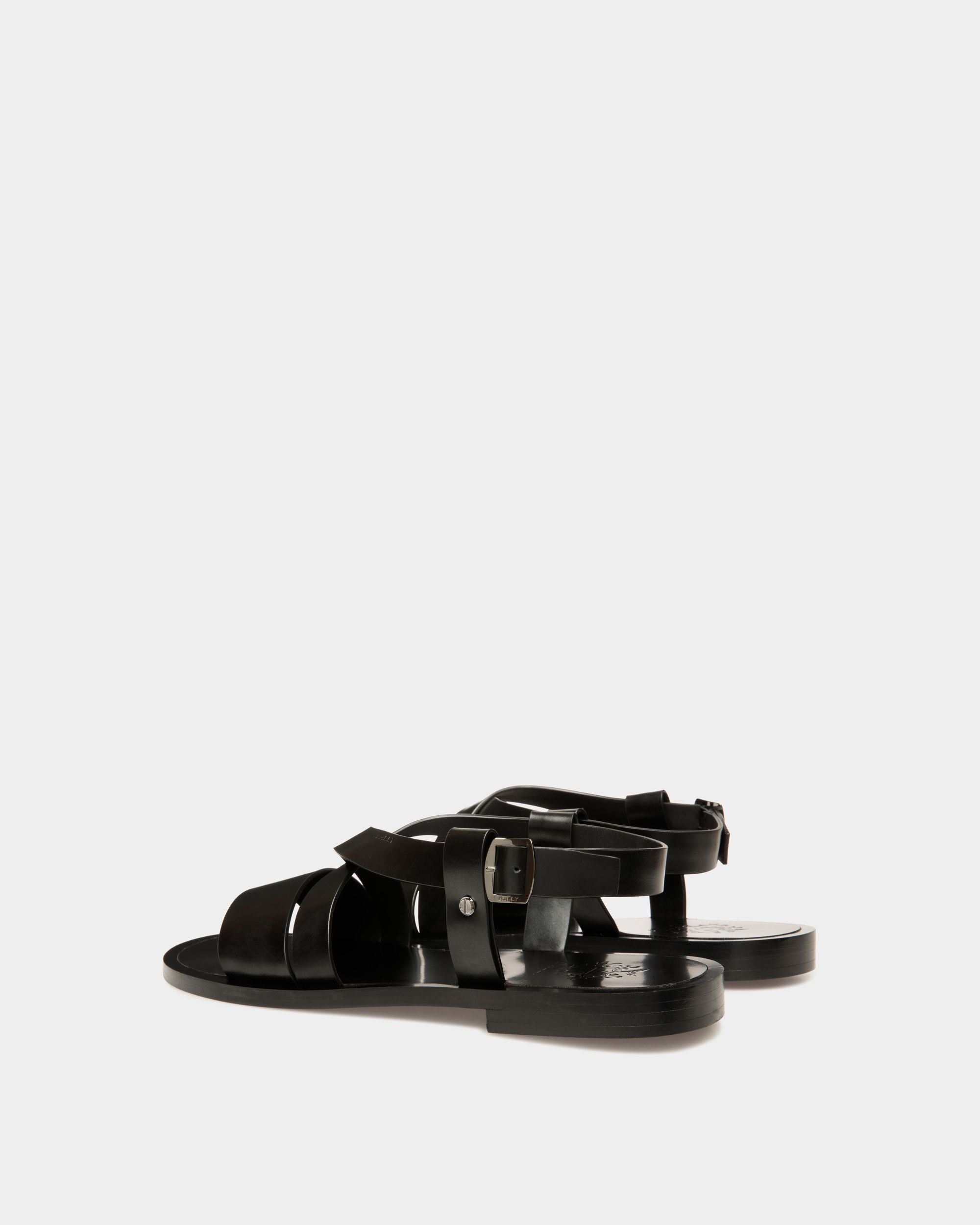 Bally Global - Salis Sandal In Black Leather - Black