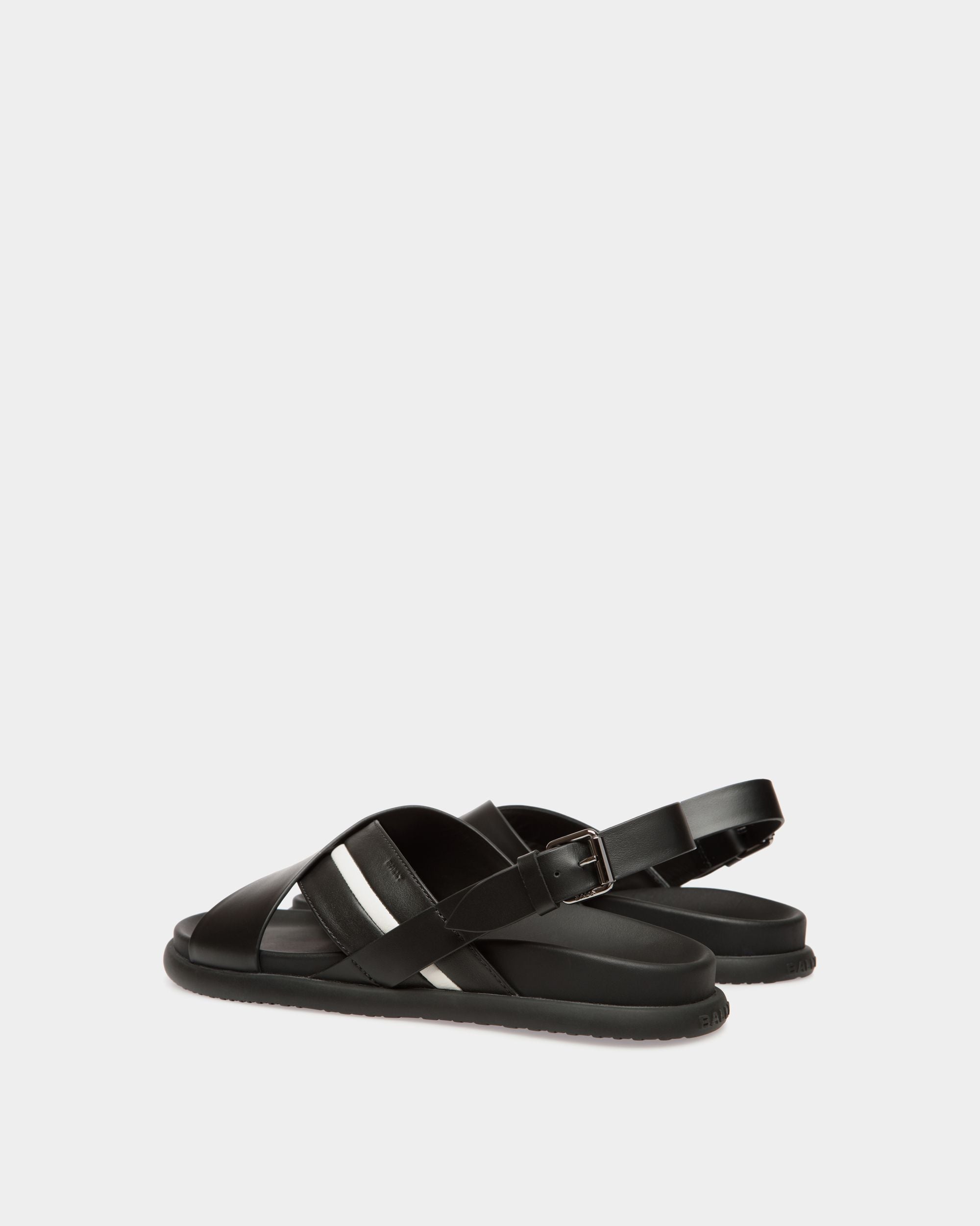 Bally Global - Newport Sandal in Black Leather - Black