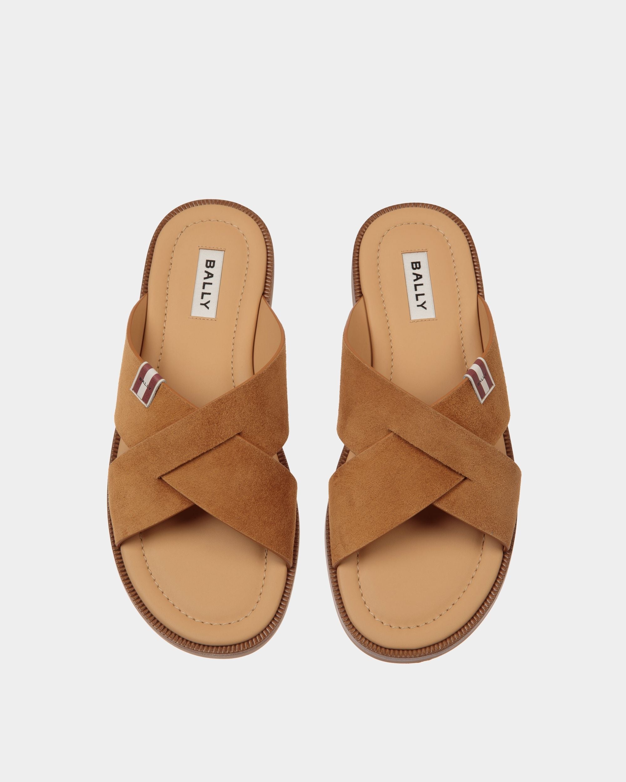 Bally Global - Glide Sandal in Brown Suede - Brown